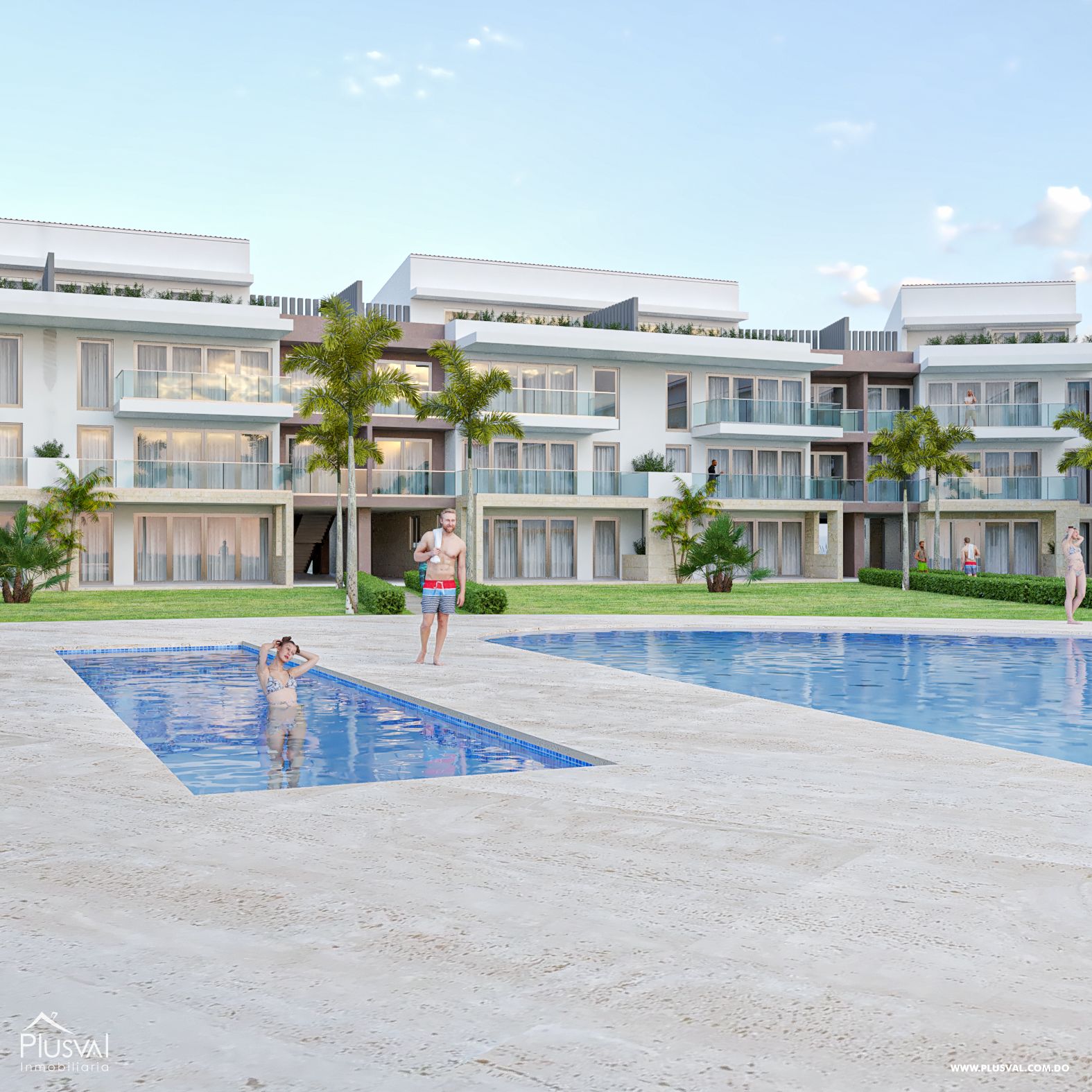 Apartamentos de 2 habitaciones, en Uvero Alto 233118
