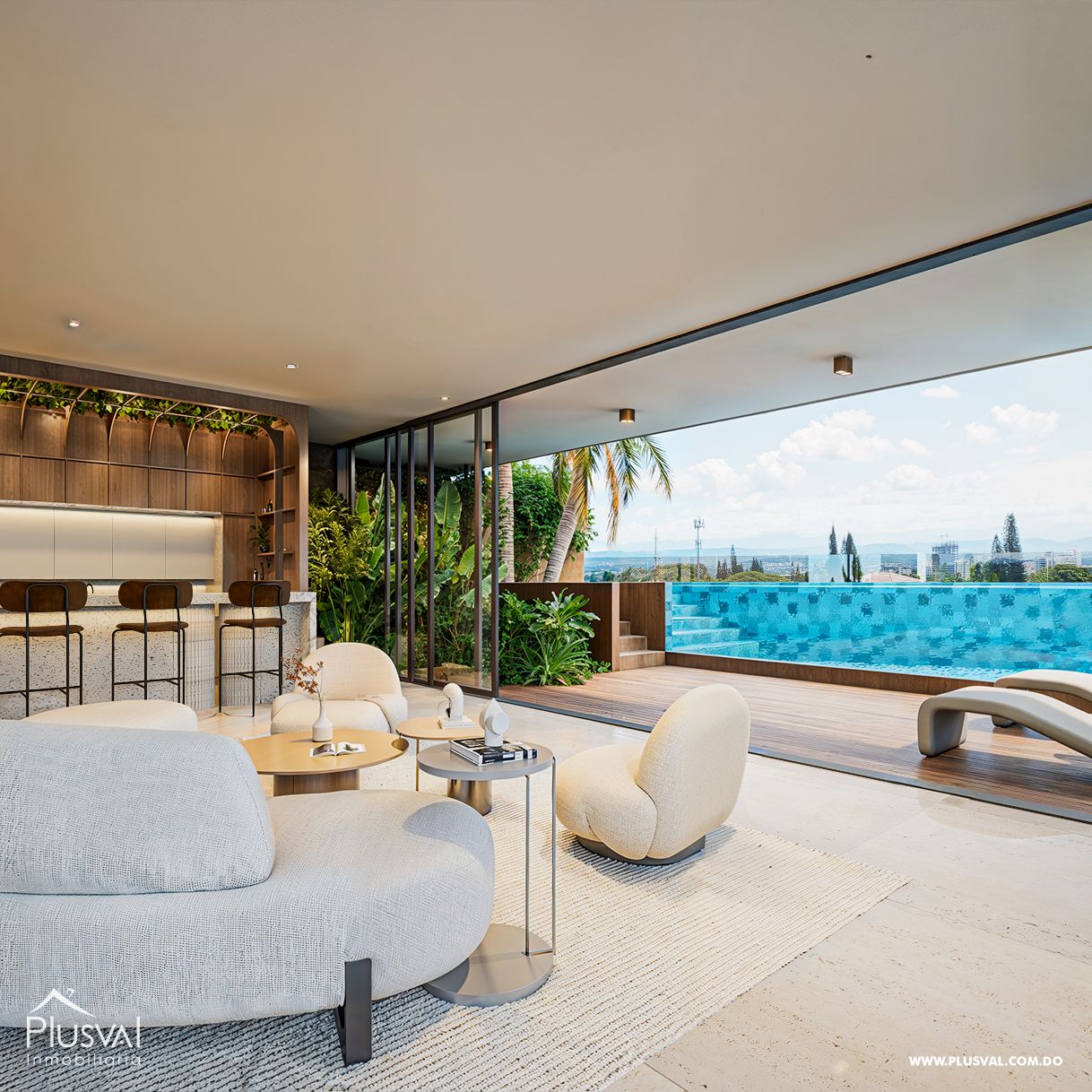 Moderna torre residencial en sector exclusivo en Santiago. 430916