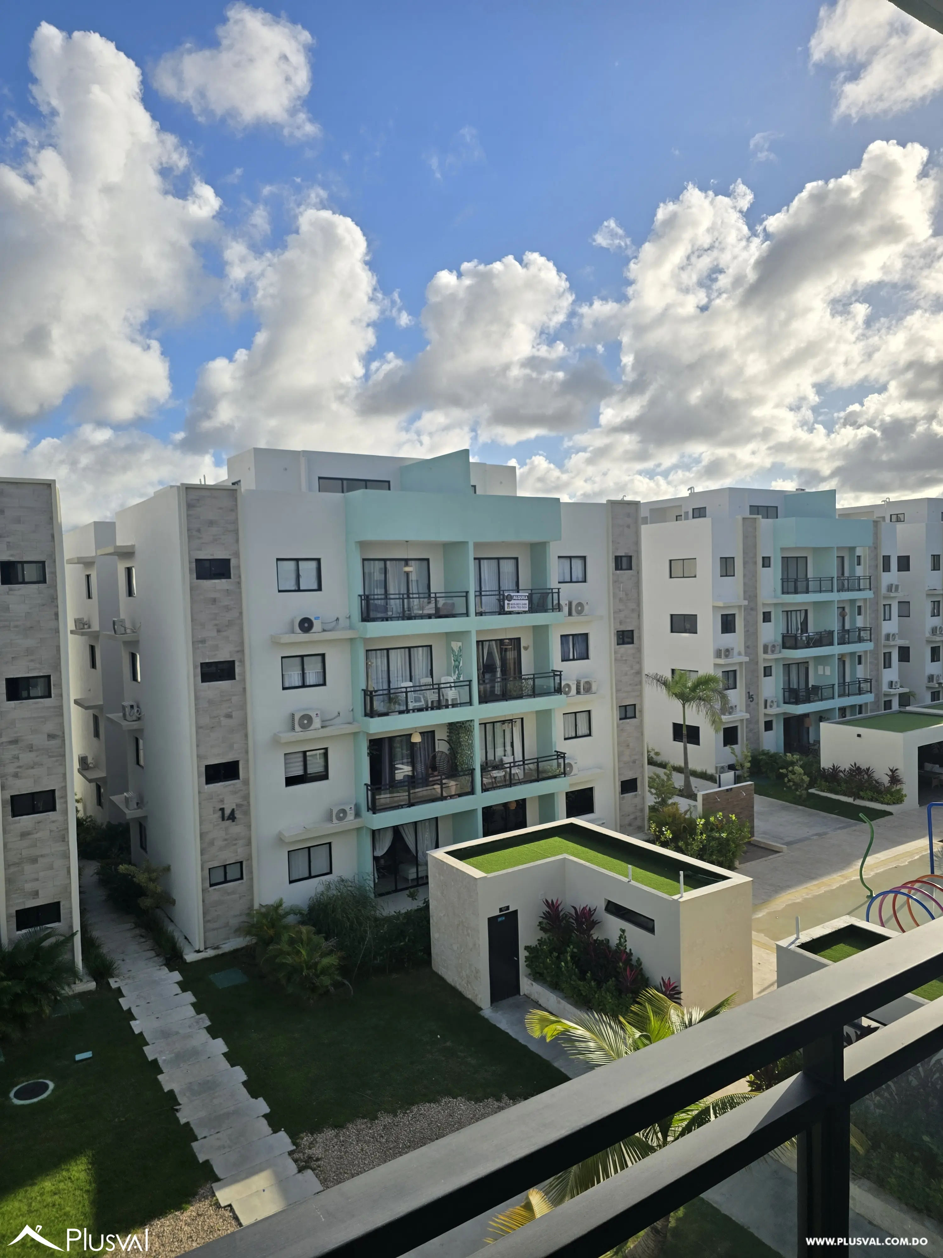 Apartamento amueblado en Renta de 1 habitación en 4to nivel con areas sociales completas en Punta Cana 477784