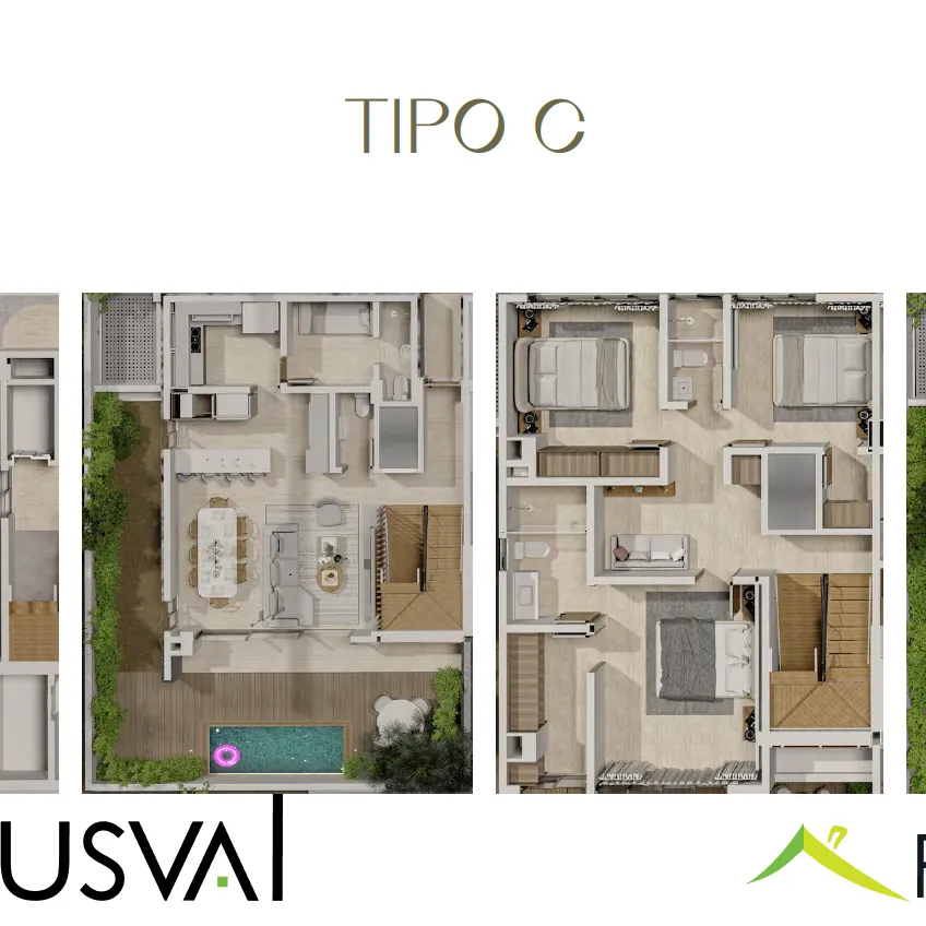 Proyectos de casas de 3 niveles en Arroyo Hondo Viejo 430522