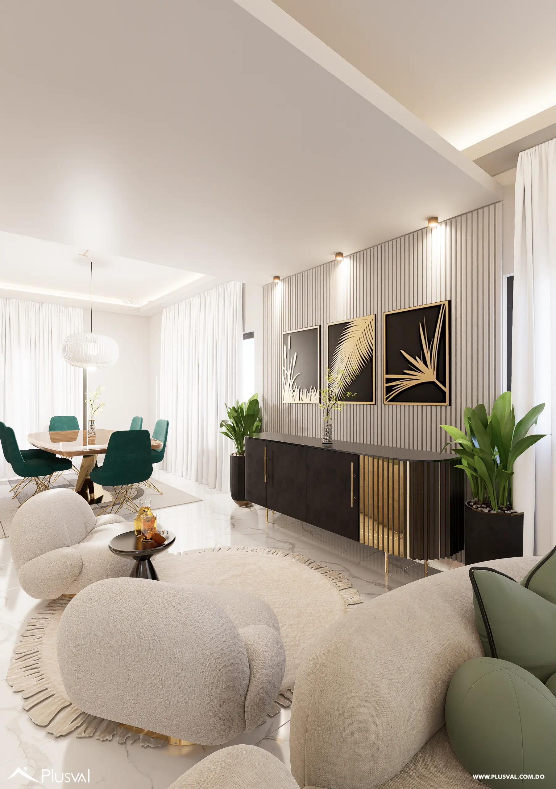 Residencia de 3 habitaciones con piscina y terraza privada en Punta Cana 462340