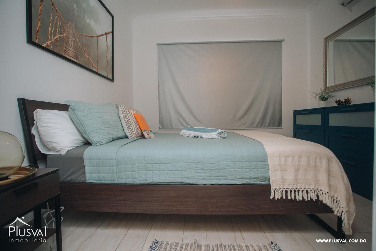 Apartamento en venta en una residencia nueva y segura, cercana a comercios y ubicada en el centro de Bávaro, a 4 minutos de la playa. 488265