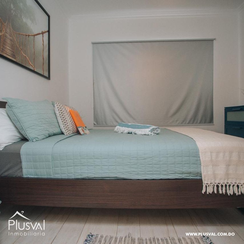 Apartamento en venta en una residencia nueva y segura, cercana a comercios y ubicada en el centro de Bávaro, a 4 minutos de la playa. 488265