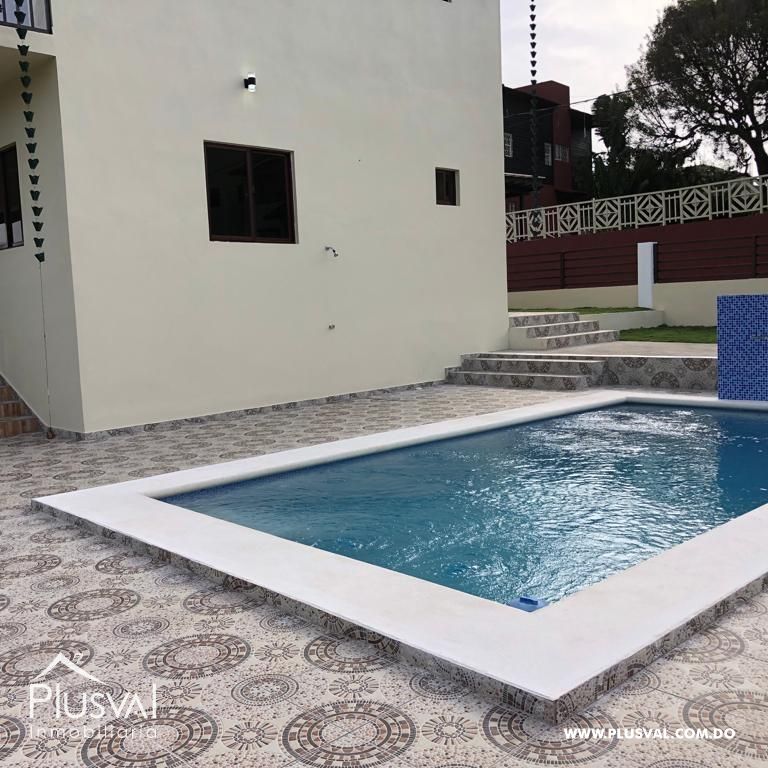 Fresca Cabaña Amueblada con Piscina en Sajoma 308191