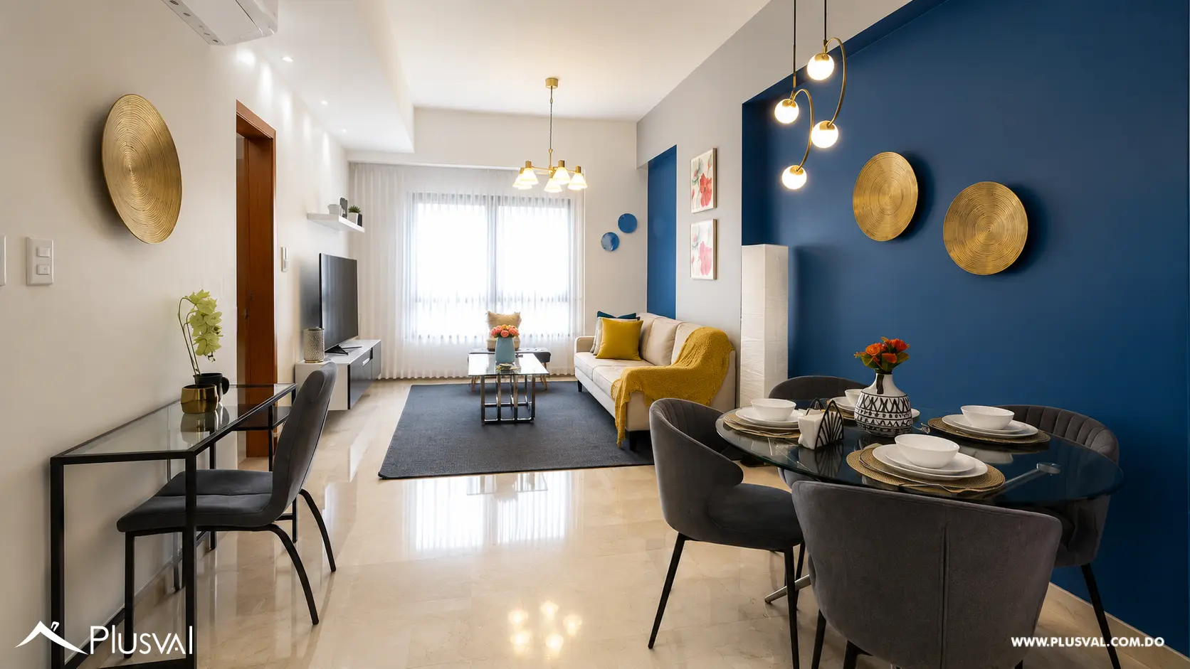 Alquiler de apartamento de 1 habitación completamente amueblado en Piantini 516256