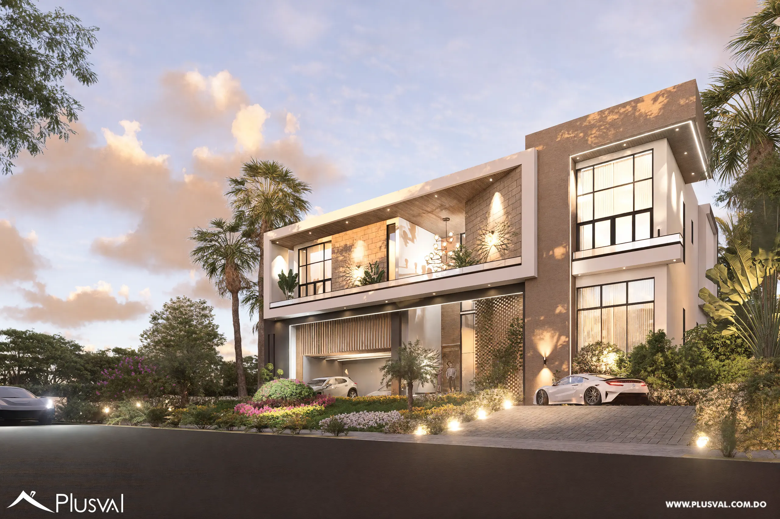 Villa de lujo con vistas panorámicas al Mar Caribe y Punta Espada Golf desde la piscina del segundo nivel 490147