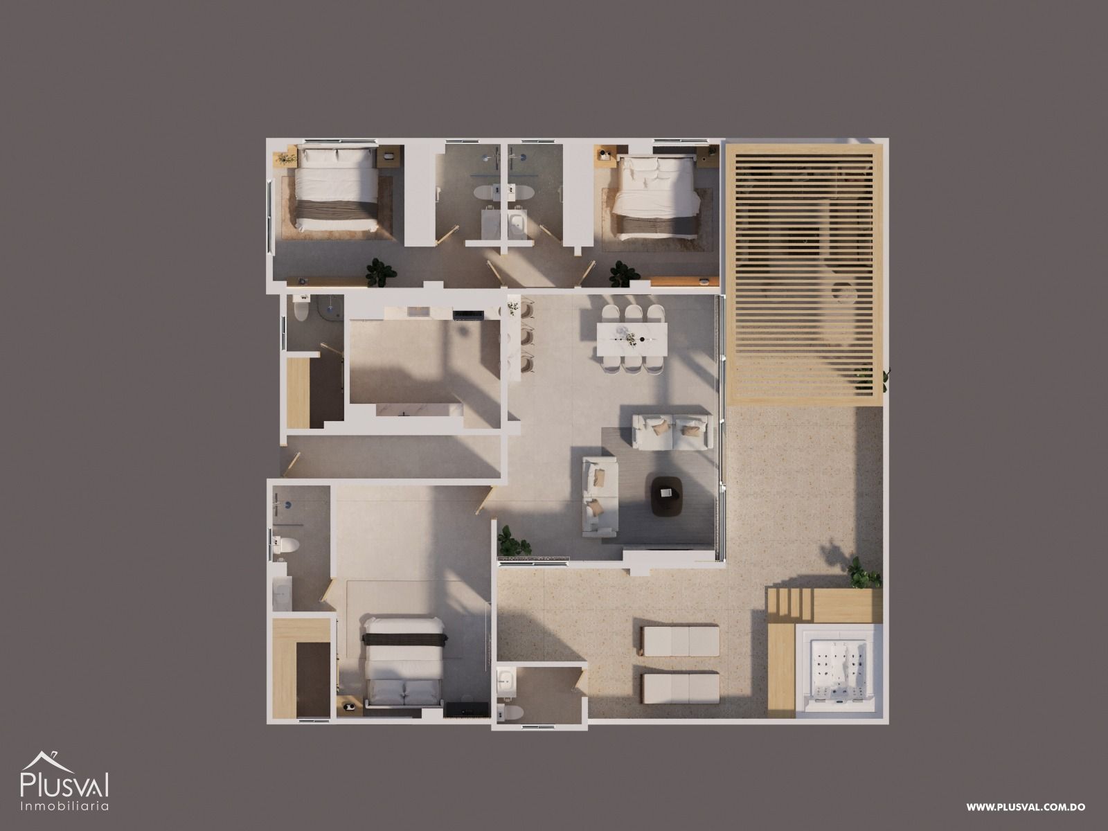 Pent-house de 3 habitaciones a 3 minutos de la playa. 472405