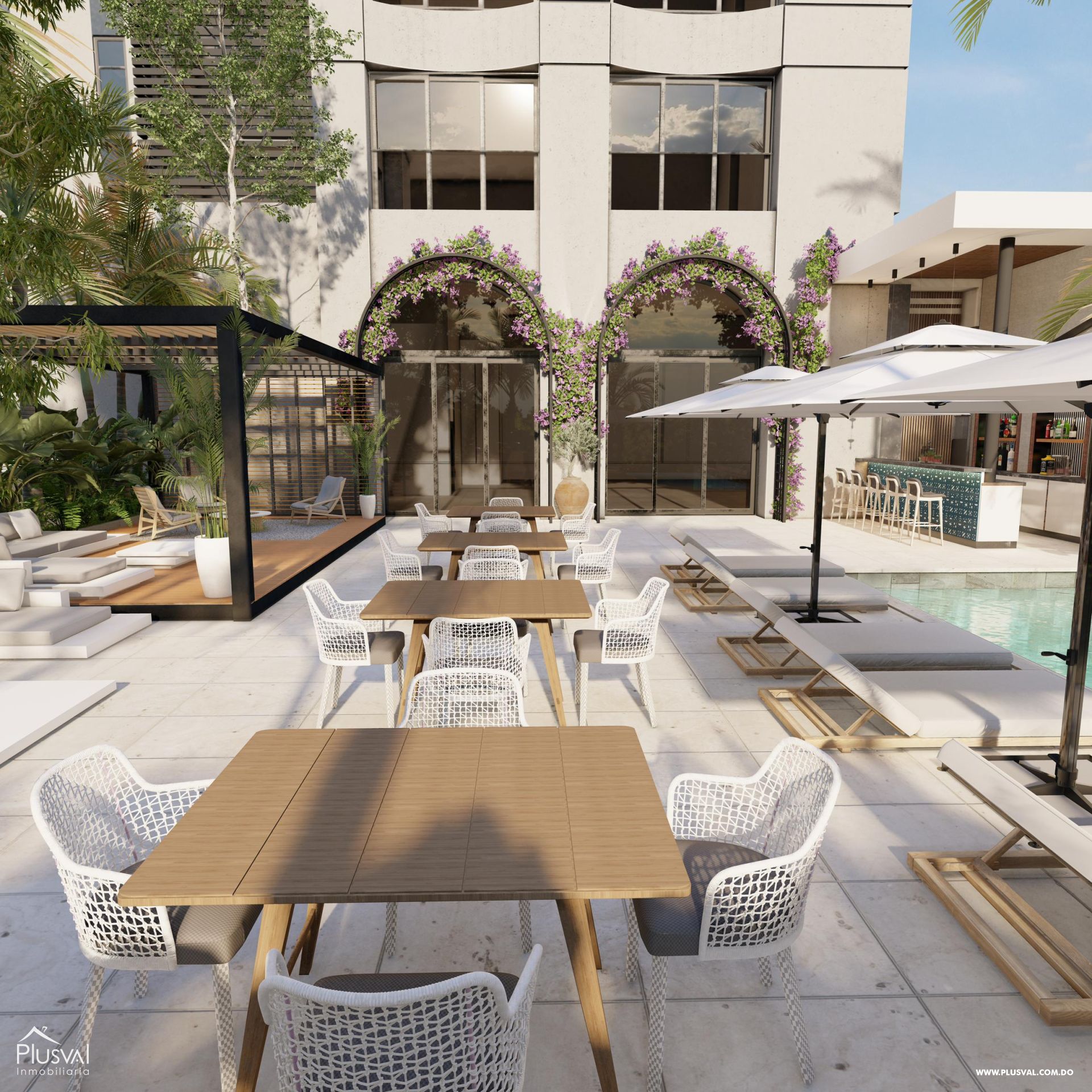 Primera Torre de 22 niveles de uso mixto Tipo condo hotel con Helipuerto en Santiago 300324