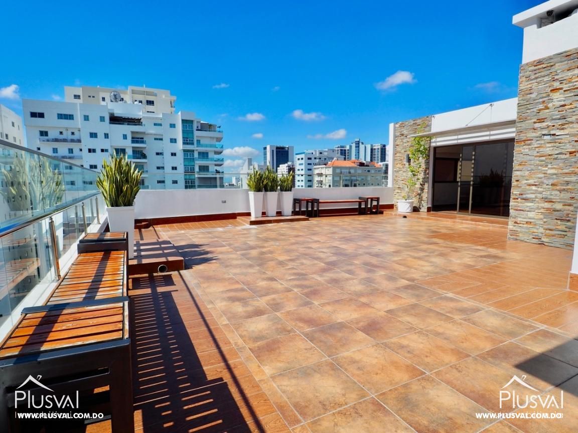 Apartamento amueblado de 1 habitación en Piantini, alquiler 194964