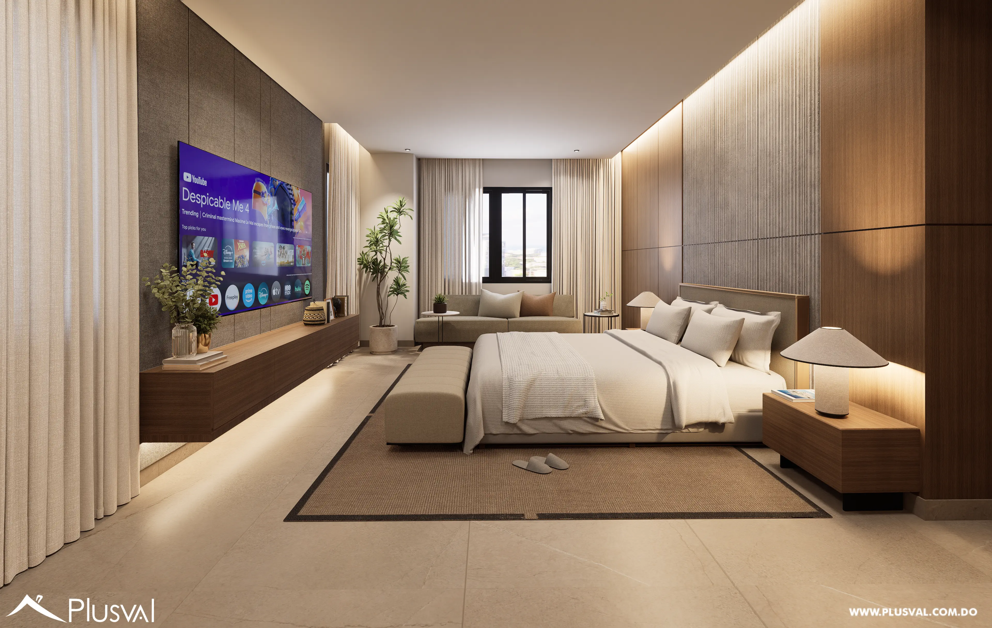 Lujoso apartamento de piso completo en venta en Naco 4 habitaciones con terraza y 5 parqueos 514017
