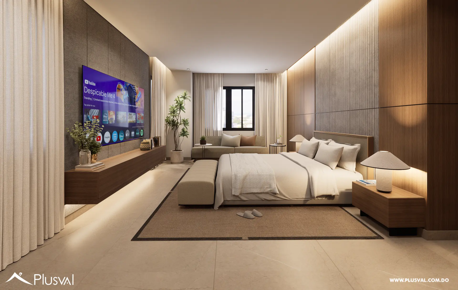 Lujoso apartamento de piso completo en venta en Naco 4 habitaciones con terraza y 5 parqueos 514017