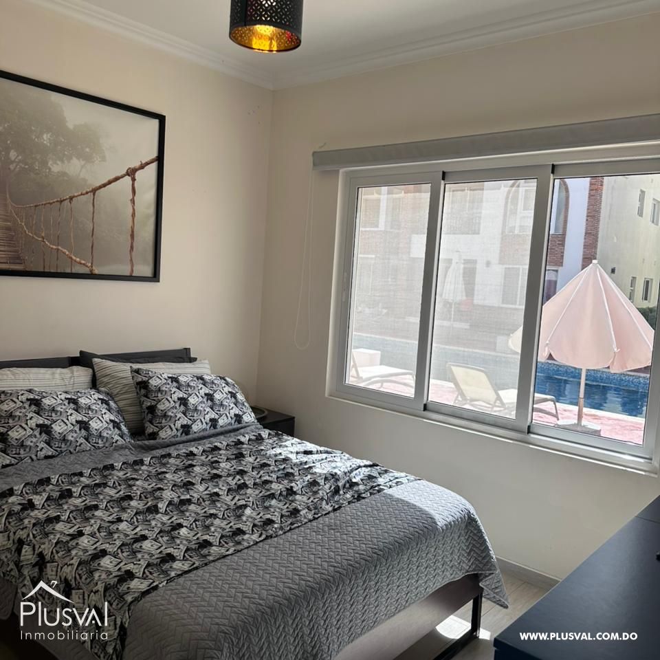 Apartamento en venta en una residencia nueva y segura, cercana a comercios y ubicada en el centro de Bávaro, a 4 minutos de la playa. 488267