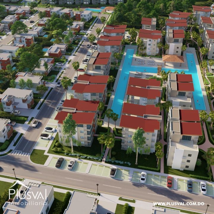 Apartamentos de 2 habitaciones en Punta Cana 500774