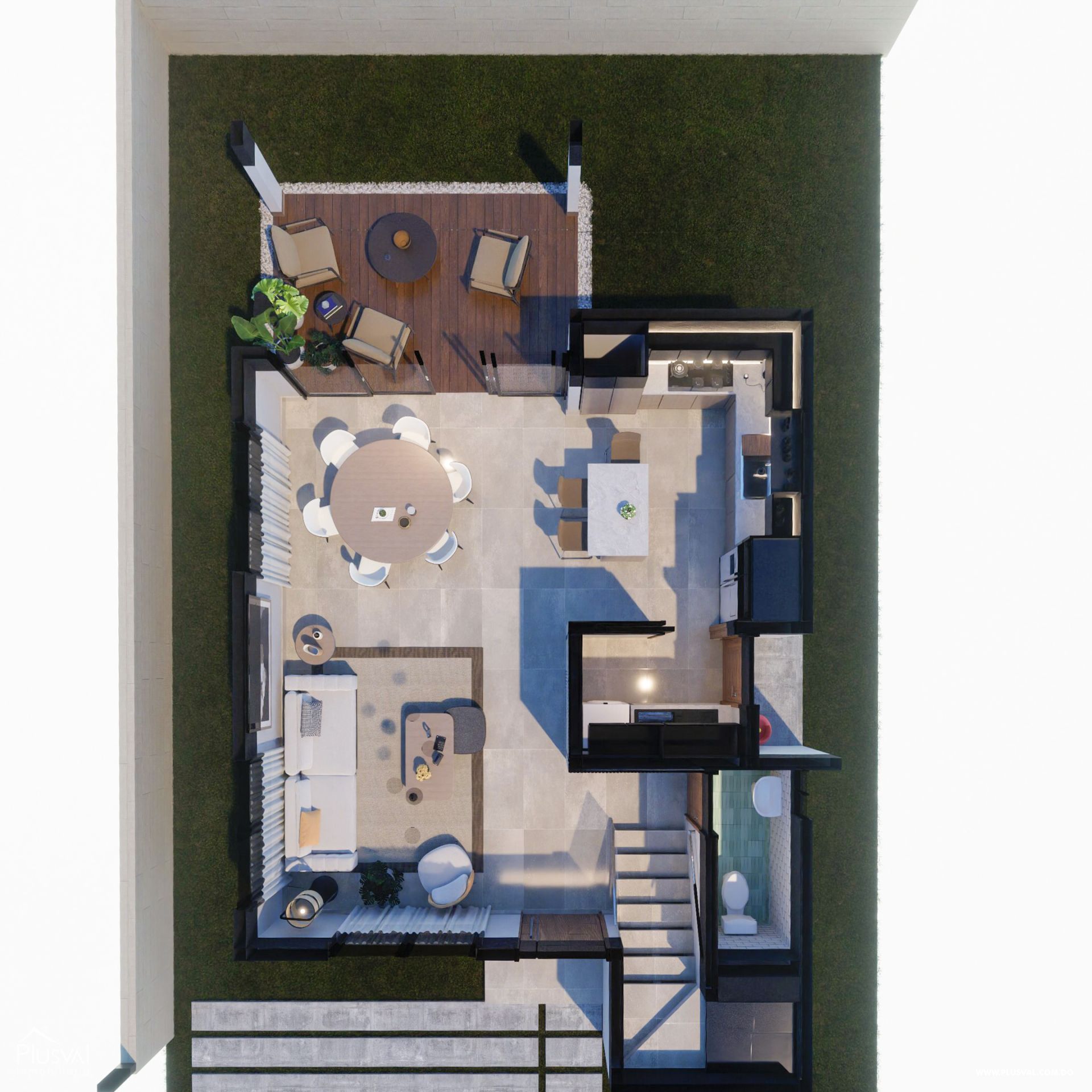 Casas en planos de venta en residencial cerrado y con piscina 390030