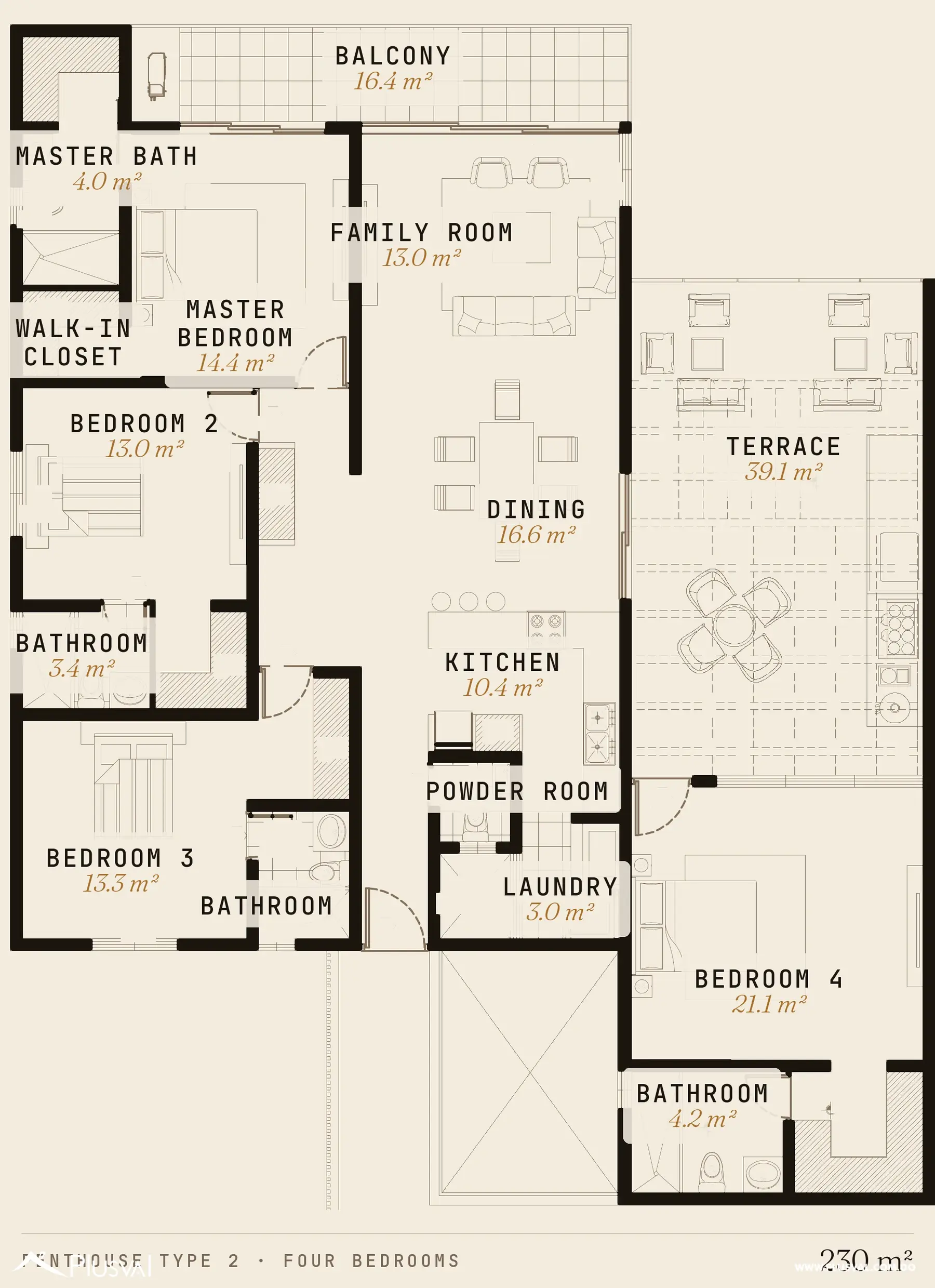 Penthouse de 4 Habitaciones con Terraza en Venta en Cabrera | Vista al Mar y CONFOTUR 523877