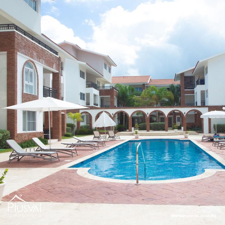 Apartamento en venta en una residencia nueva y segura, cercana a comercios y ubicada en el centro de Bávaro, a 4 minutos de la playa. 488246