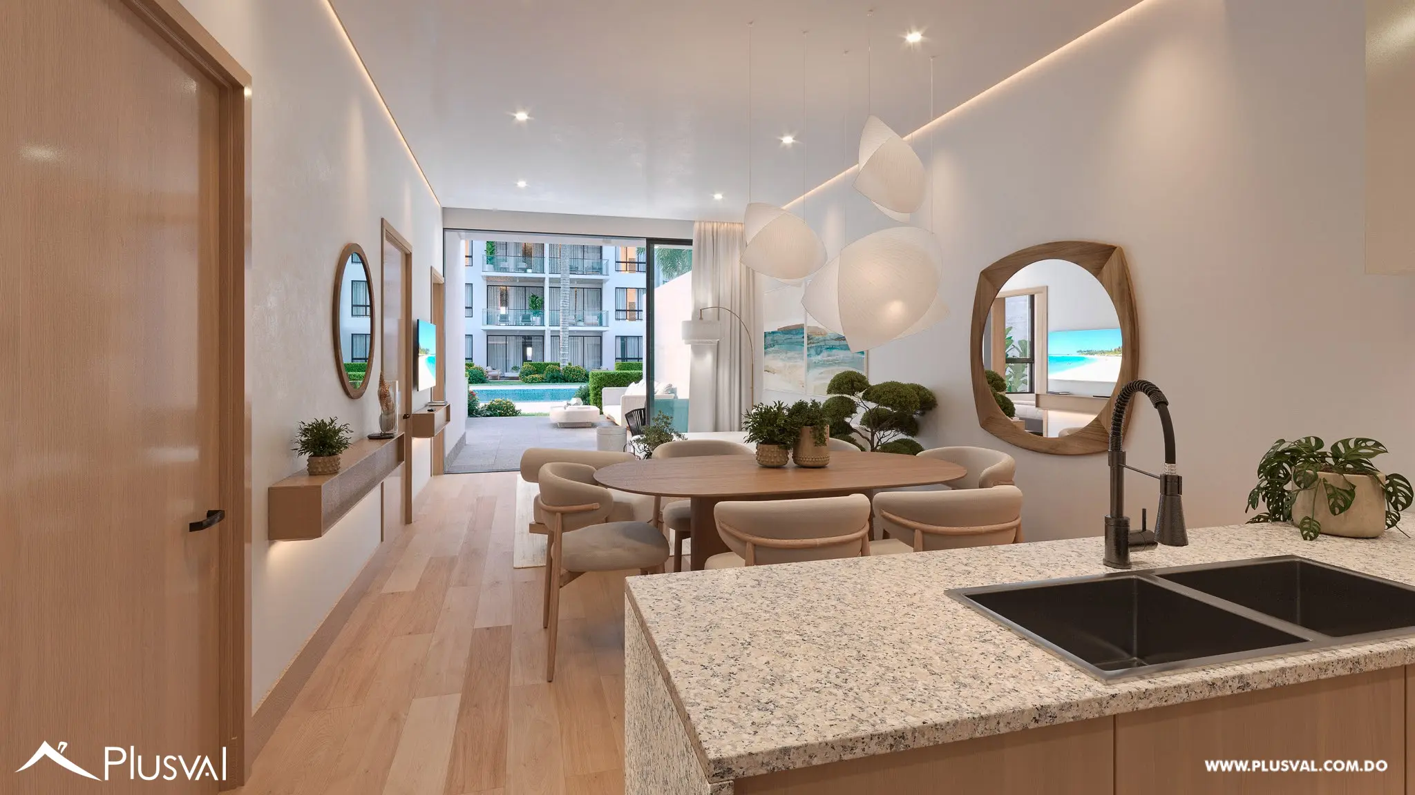 Proyecto de apartamentos de 3 habitaciones en Punta Cana 465877