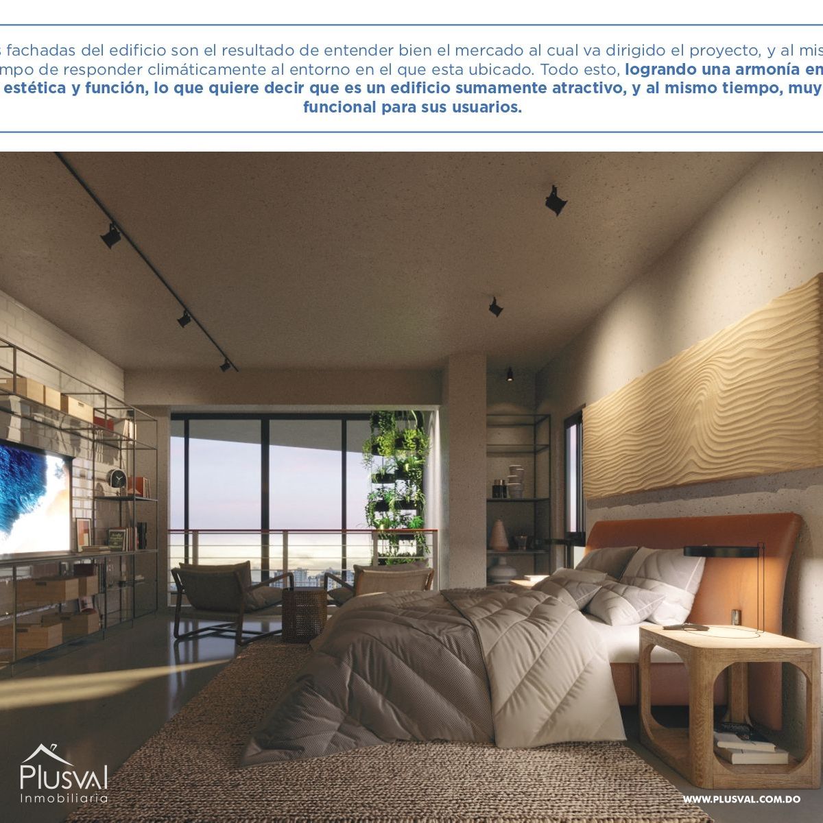 Apartamento en Planos Tipo Loft, en El Vergel. 1 Habitacion con su baño y wc's, 2 Balcones 263048