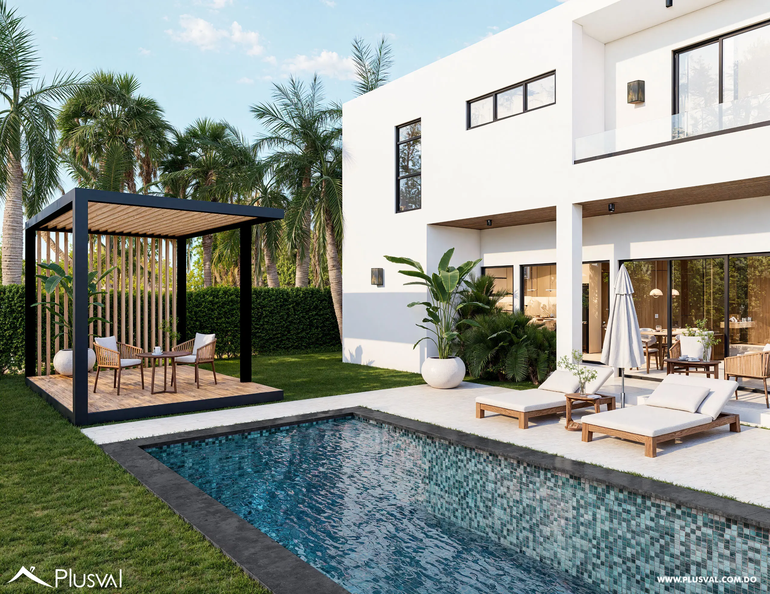 Villa de Lujo en Vista Cana: Diseño Moderno, Piscina y Gazebo 468510