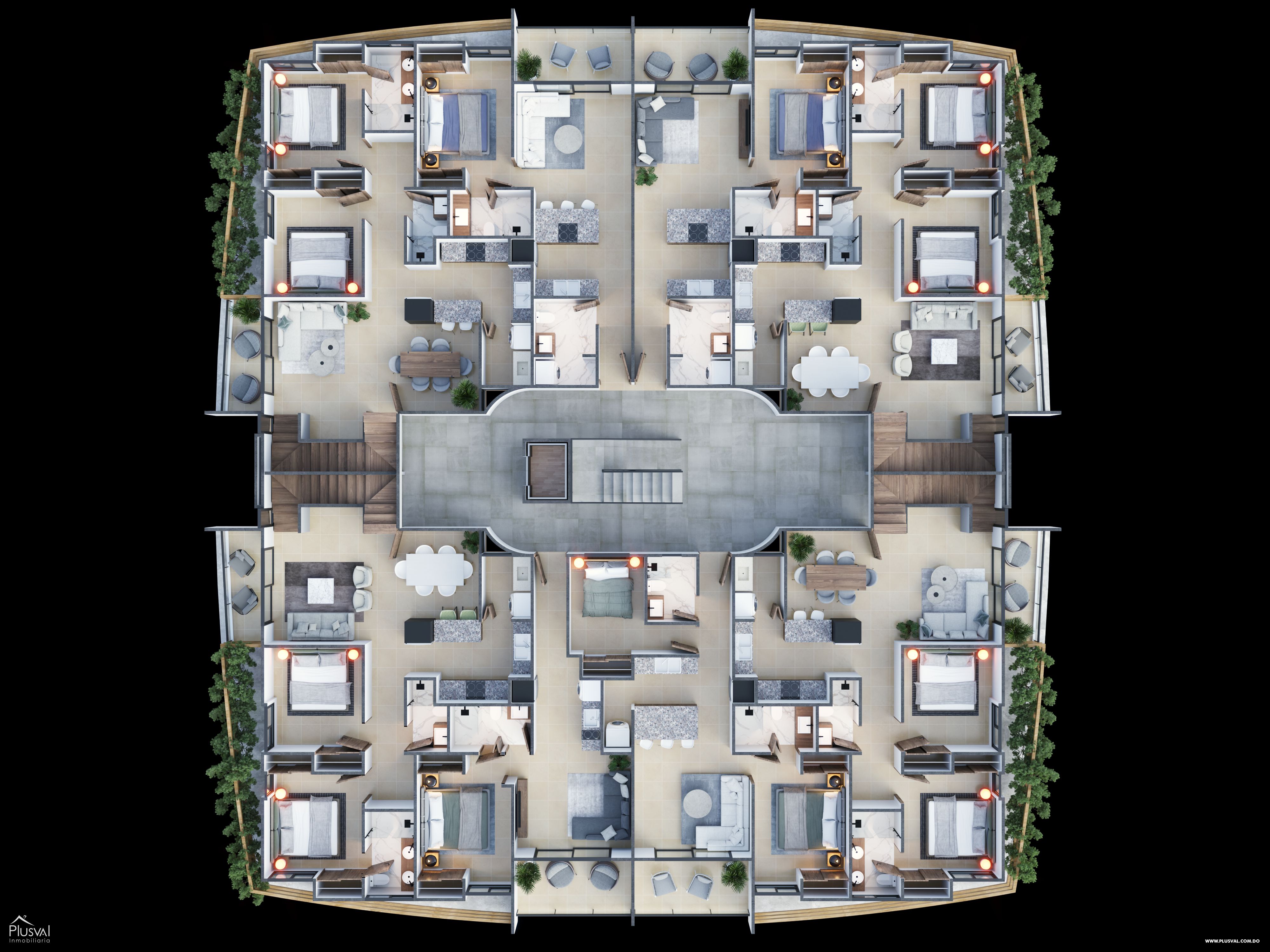 Amplios Apartamentos de 1, 2 y 3 Habitaciones en Venta 456428