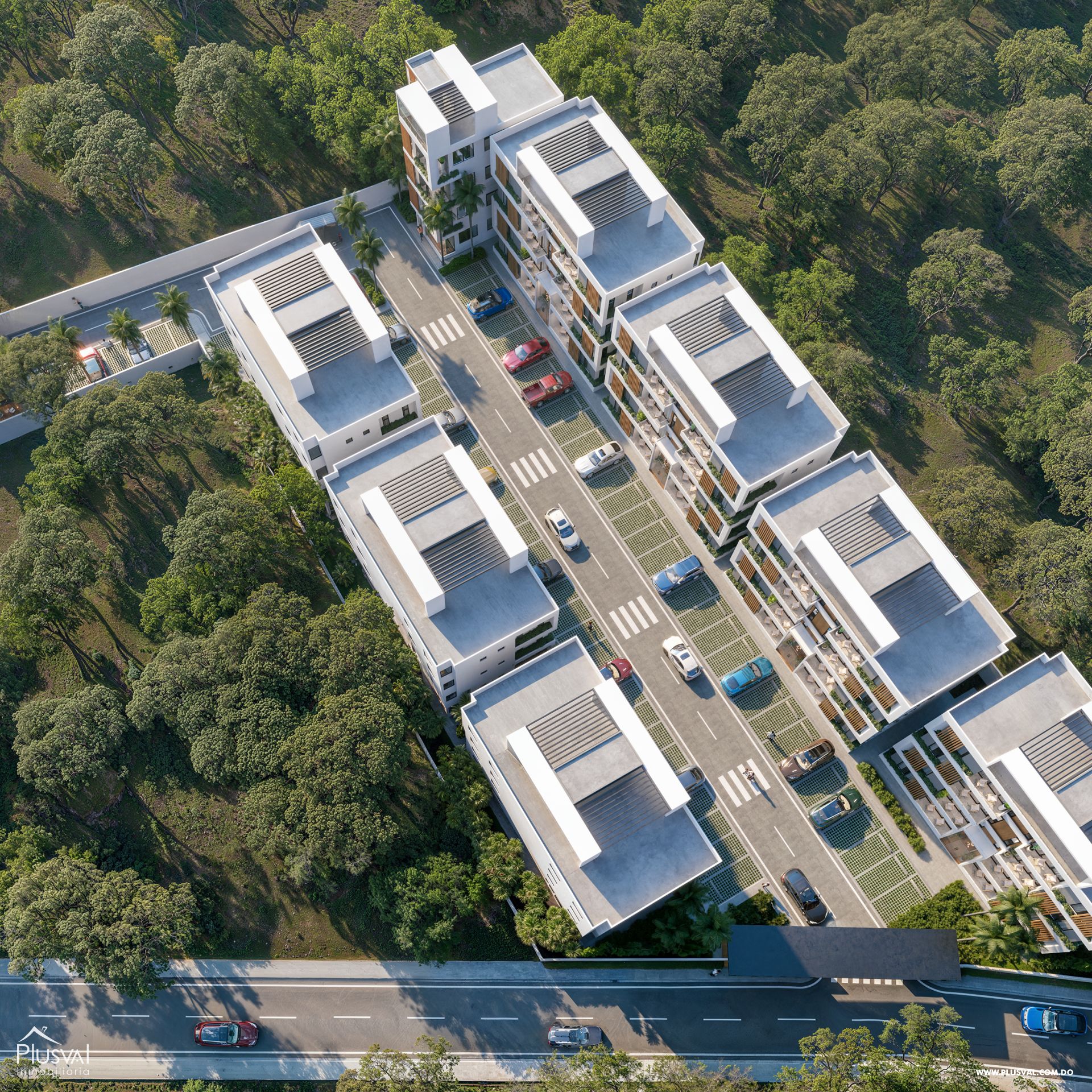 Proyecto de Apartamentos cerrado con área infantil, piscina y gimnasio 401253