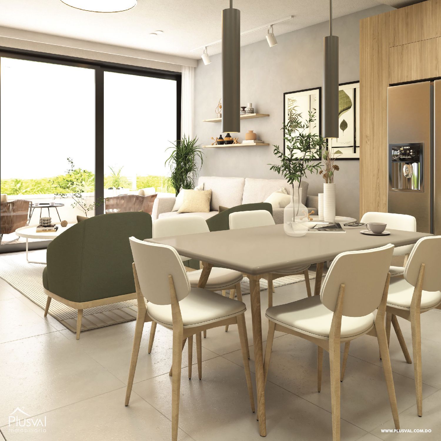Apartamentos en Venta en Bávaro con vista a Campo de Golf 365782