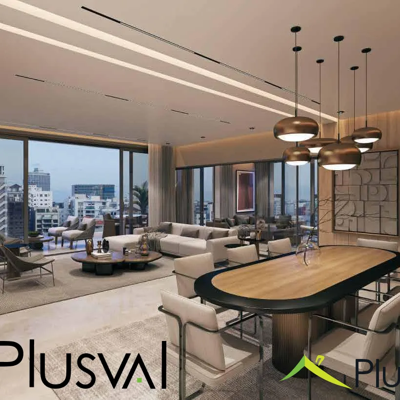 Apartamento en venta en Naco de 3 habitaciones + estudio 416965