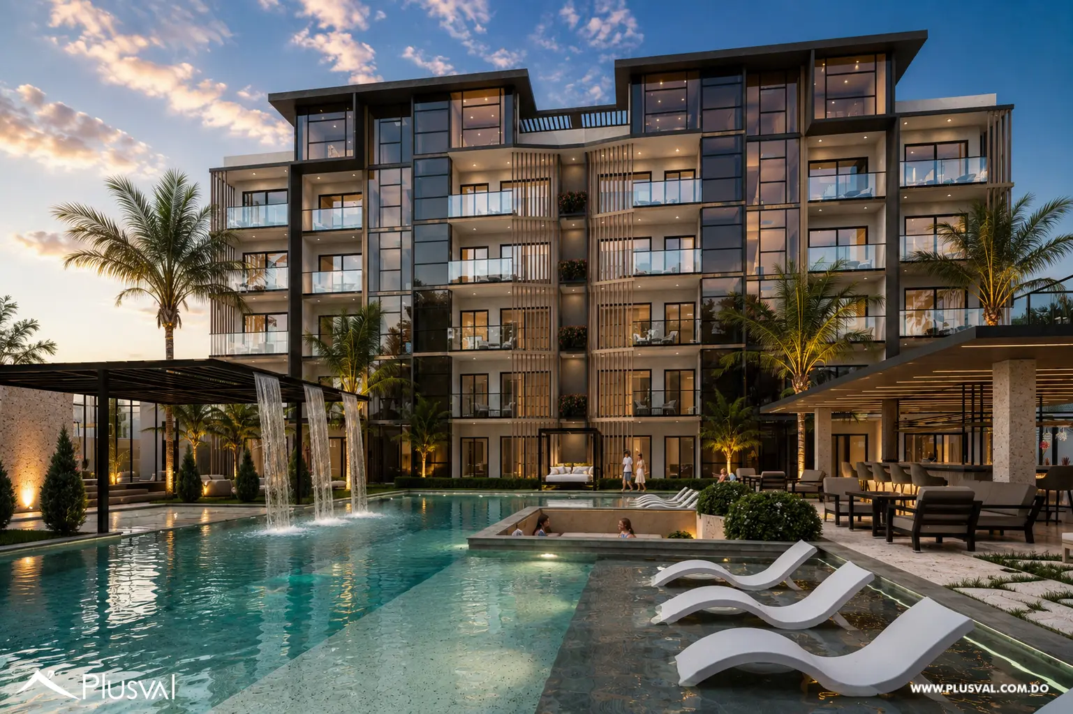 Apartamento de 1 Habitacion con Family Room y Terraza con Jacuzzi a minutos de Downtown PuntaCana.  Riviera Garden Deux 526645