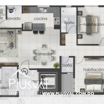 Proyecto de apartamentos de 3 habitaciones en Bella Vista 313177