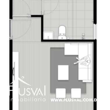 Apartamento en venta de 1 habitacion en Naco 400860