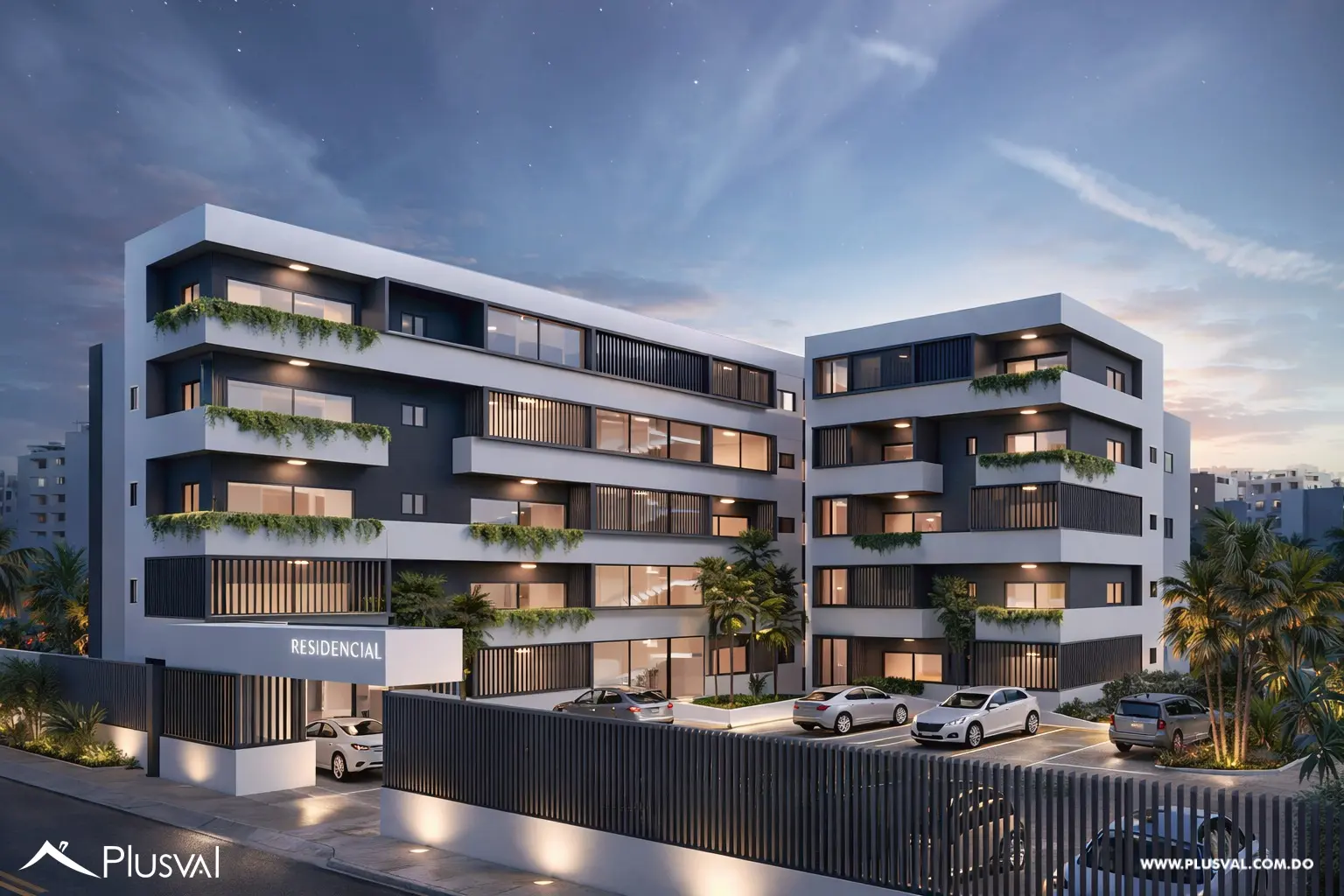 Apartamento Moderno de  con 3 Habitaciones, Espacios Funcionales y Cuarto de servicio 487930