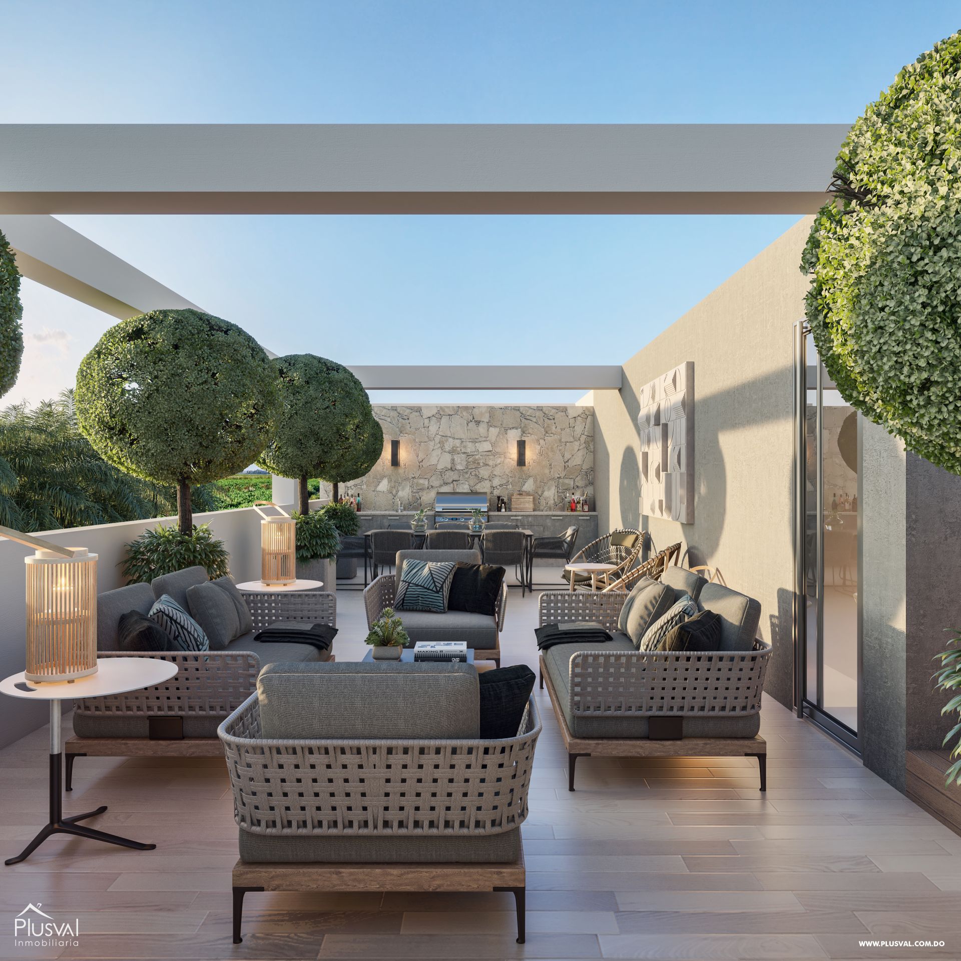 Amplio apartamento en Vista Cana con patio 264049