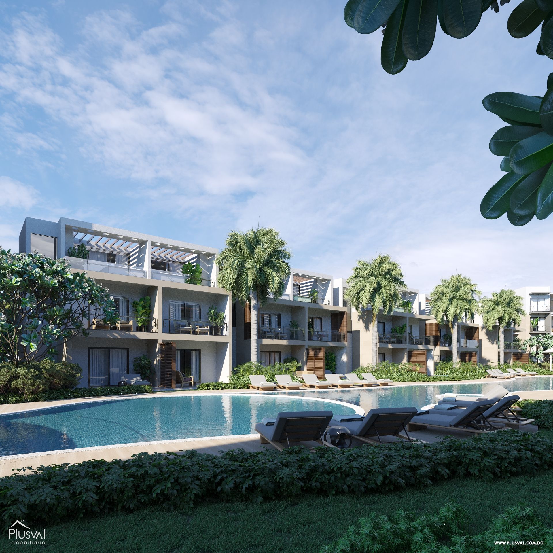 TownHouse y Apartamentos en Bávaro con vista a la piscina 185530