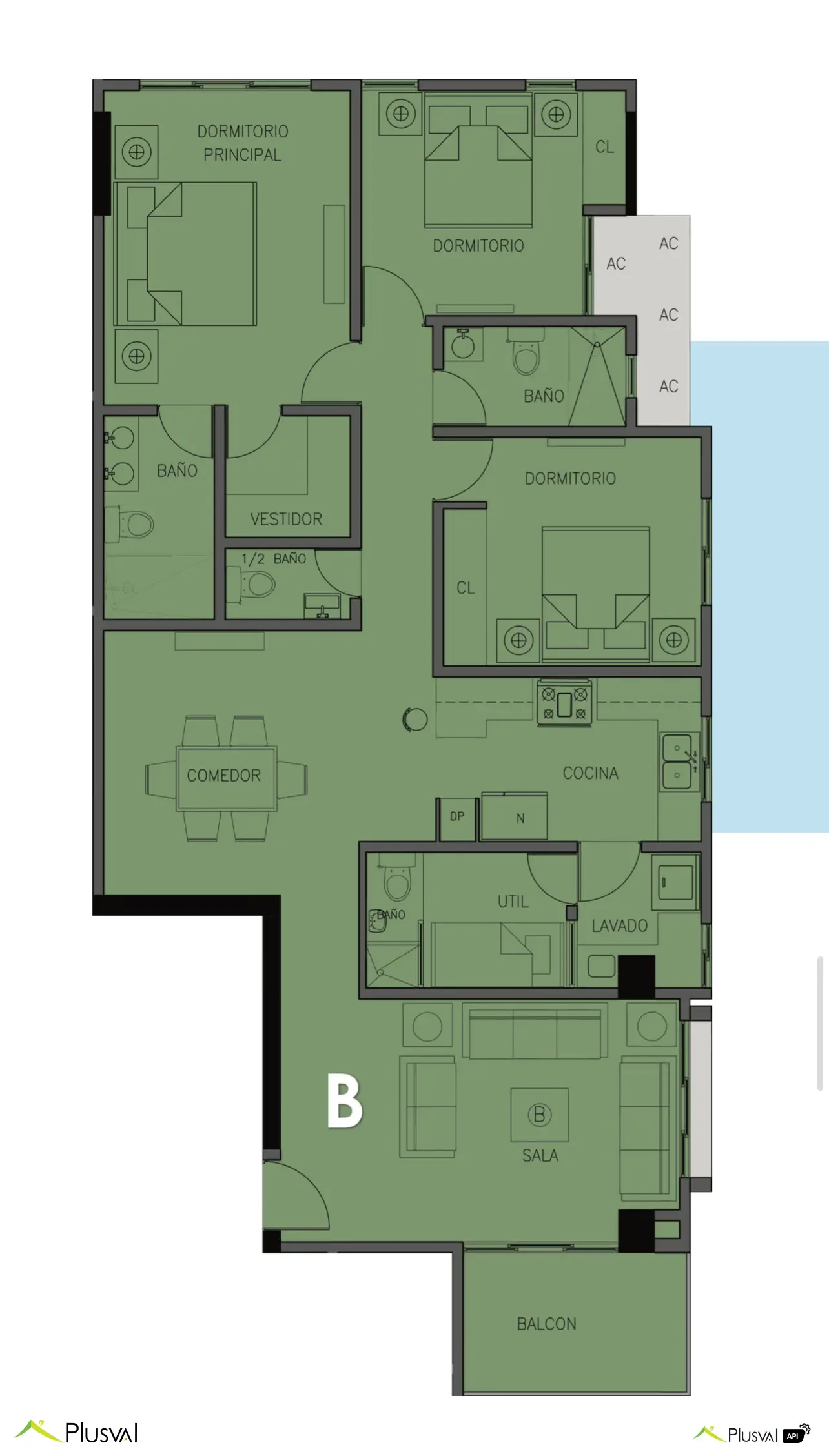 Proyecto de apartamentos de 3 habitaciones en venta en Arroyo Hondo. 450402