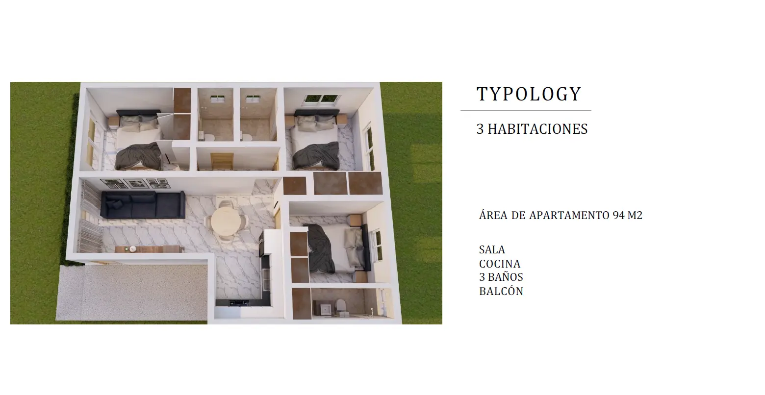 Apartamento de 1 Habitacion en Bavaro Punta Cana. Punta del Este III 507738