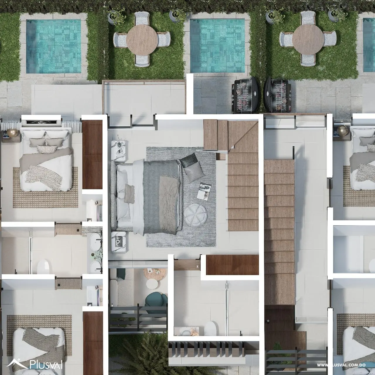 Luna Valentina Punta Cana | Townhouses Loft de 1 y 2 Habitaciones con Jacuzzi y Rooftop 531458