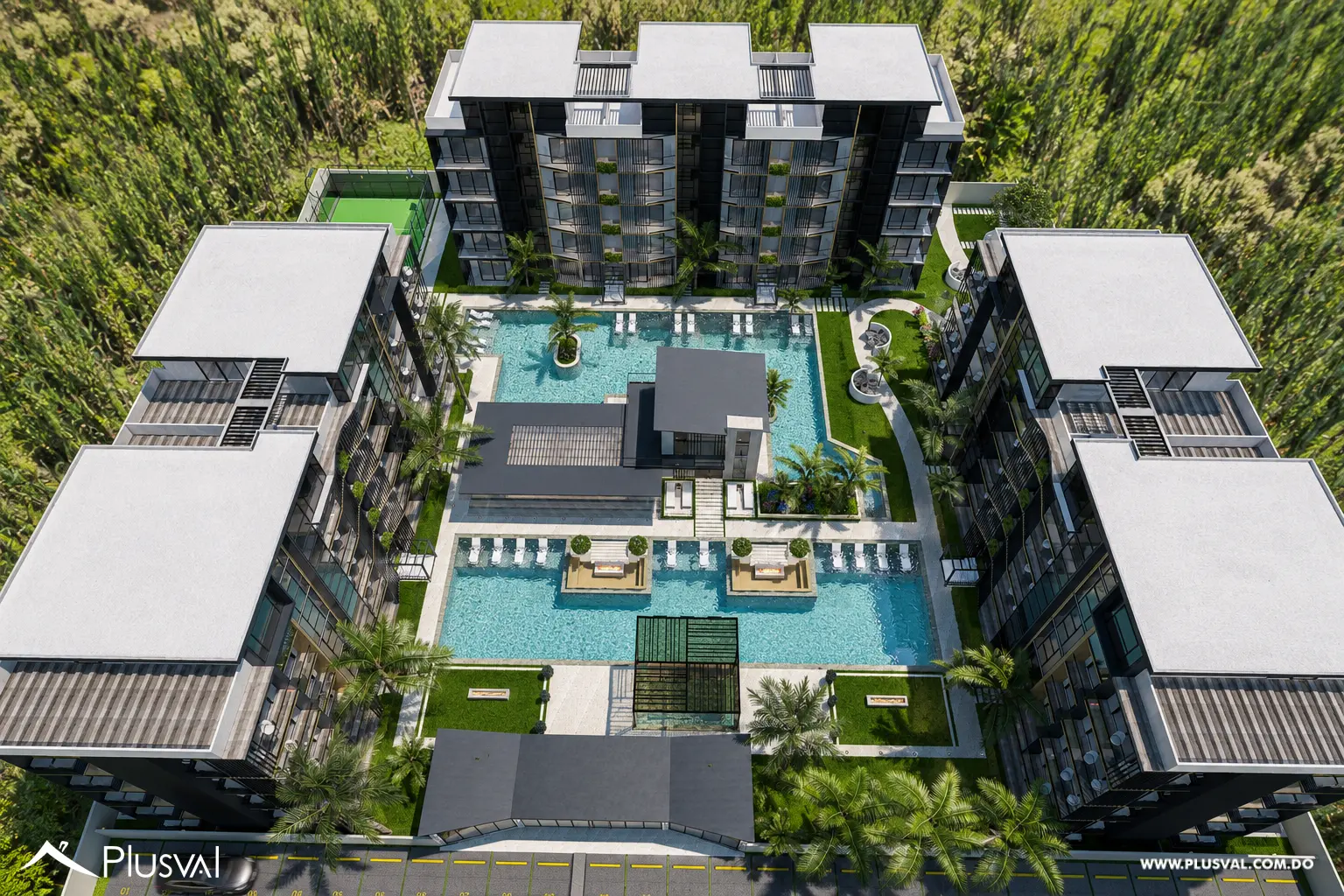 Apartamento de 1 Habitacion con Family Room y Terraza con Jacuzzi a minutos de Downtown PuntaCana.  Riviera Garden Deux 526642
