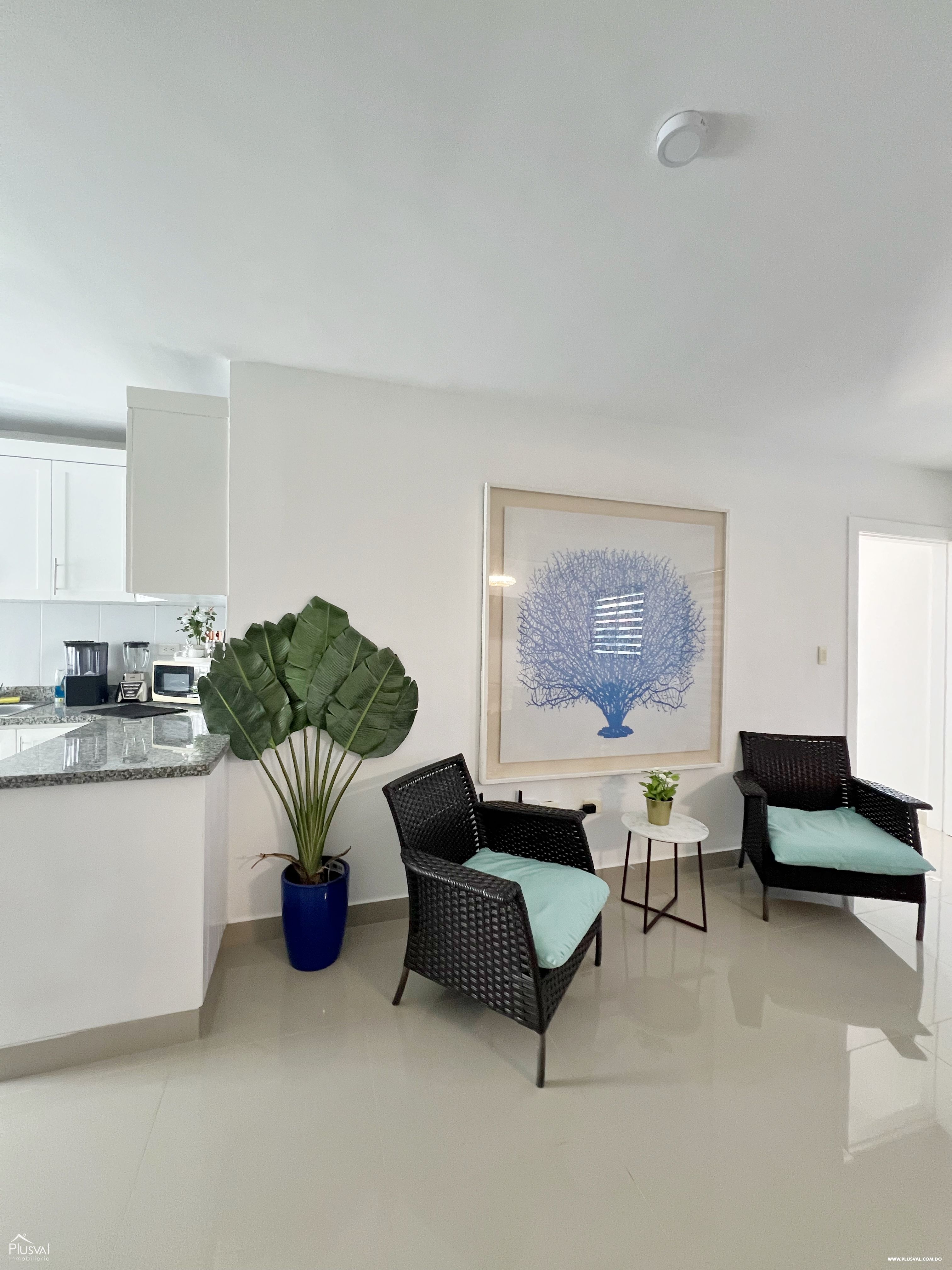 Apartamento amueblado de 2 habitaciones en alquiler en Bávaro 390838