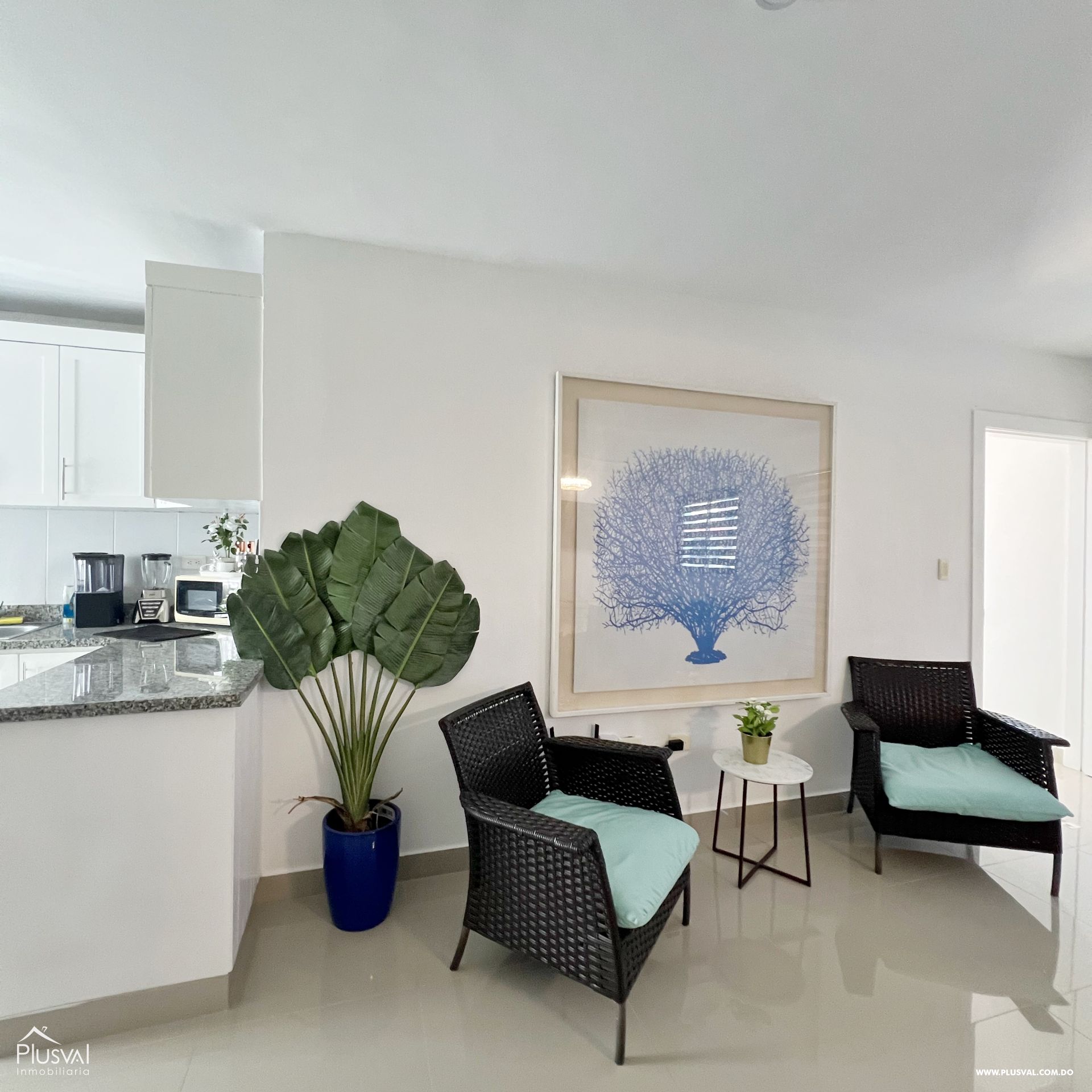 Apartamento amueblado de 2 habitaciones en alquiler en Bávaro 390838