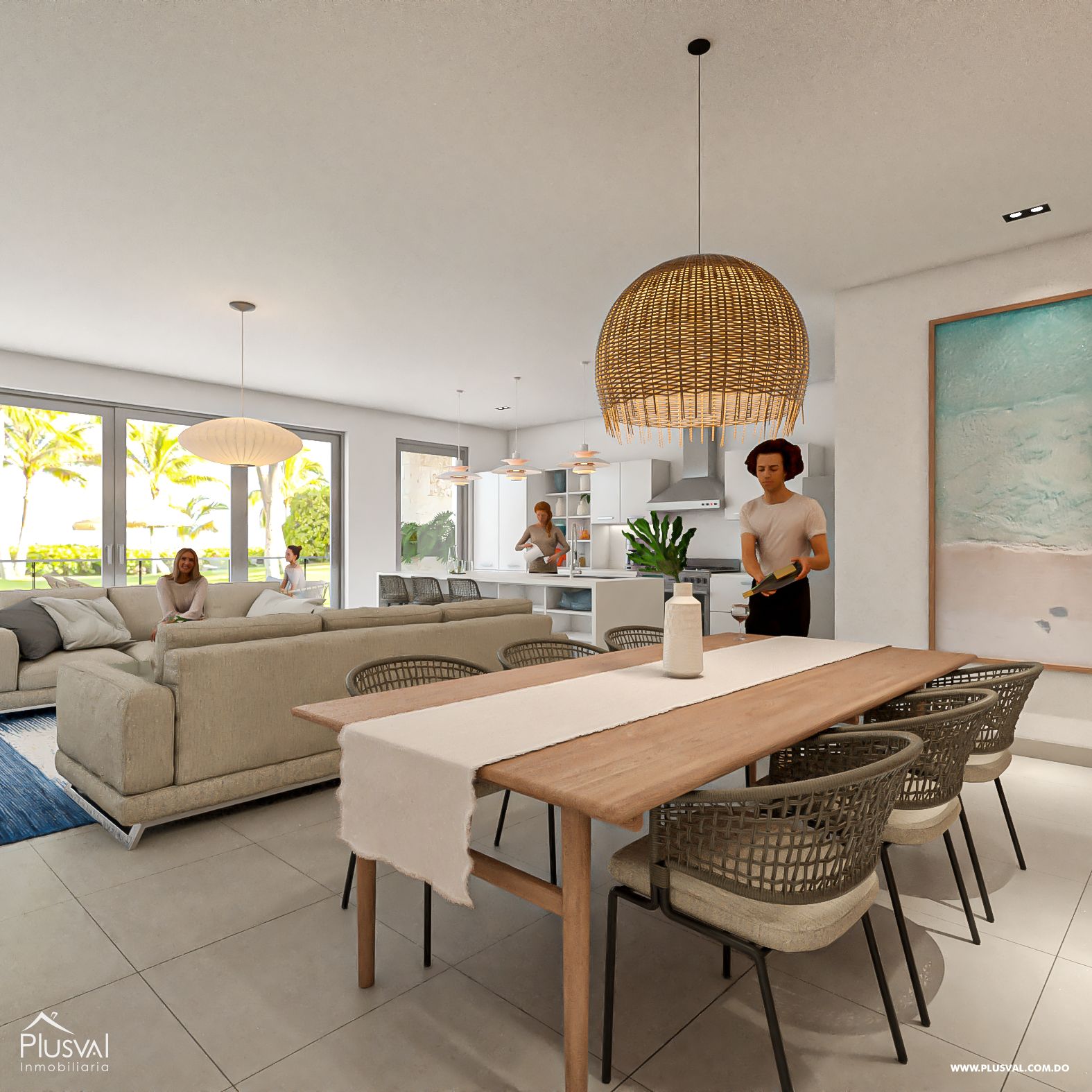 Apartamentos de 2 habitaciones, en Uvero Alto 233128