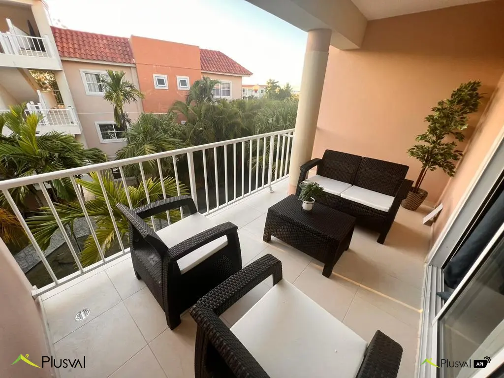 Apartamento Amueblado en Venta en Pueblo Bávaro – 2 Hab, Piscina 447844