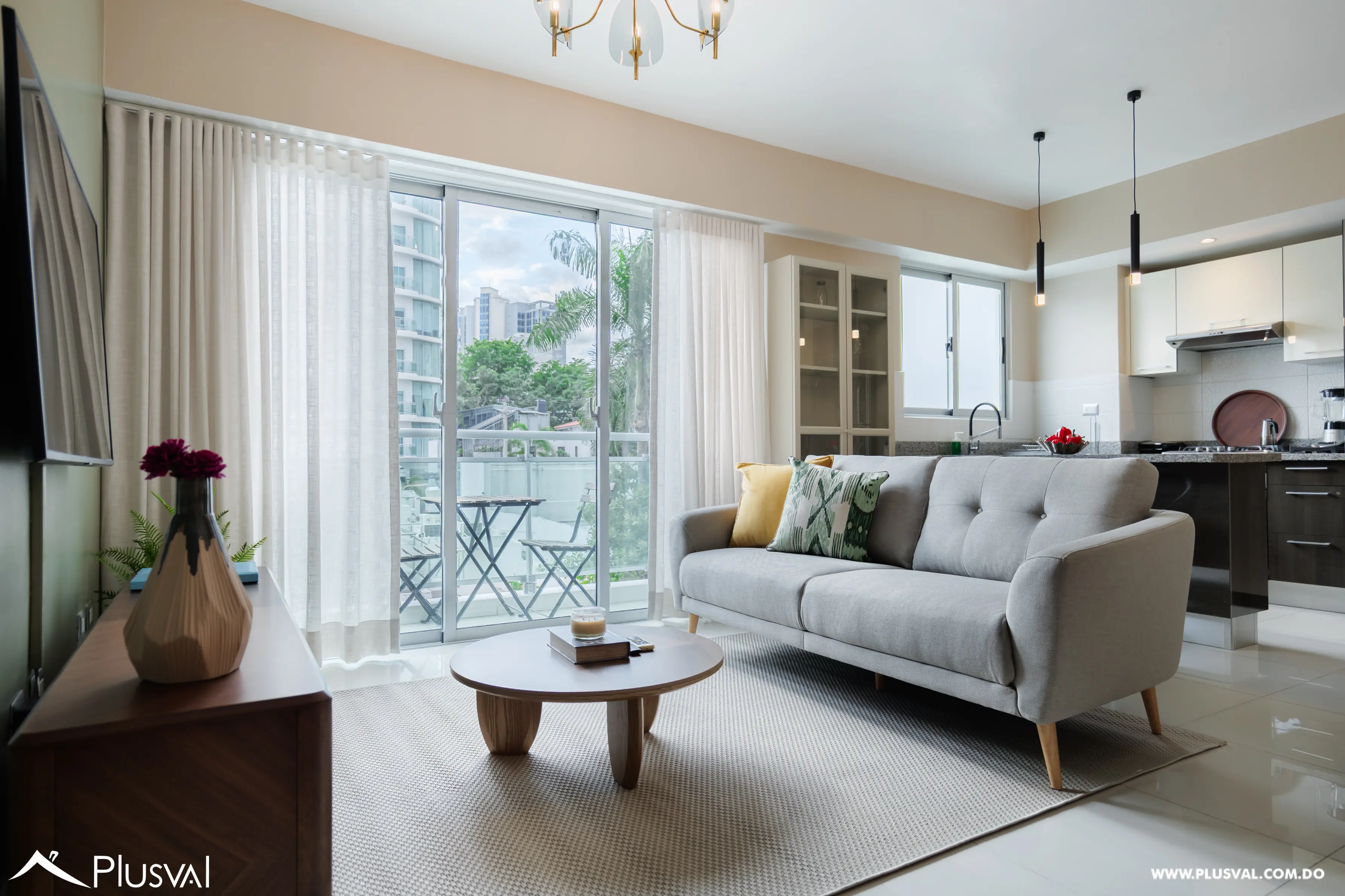 Apartamento de 1 habitación amueblado full en Piantini 517400