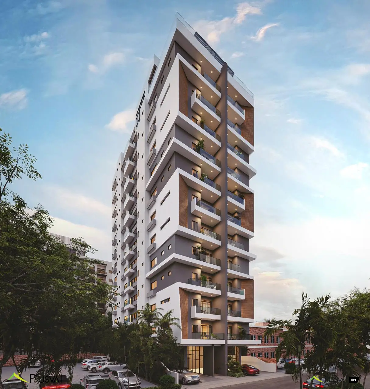 Apartamentos de 3 habitaciones en Evaristo Morales 447990