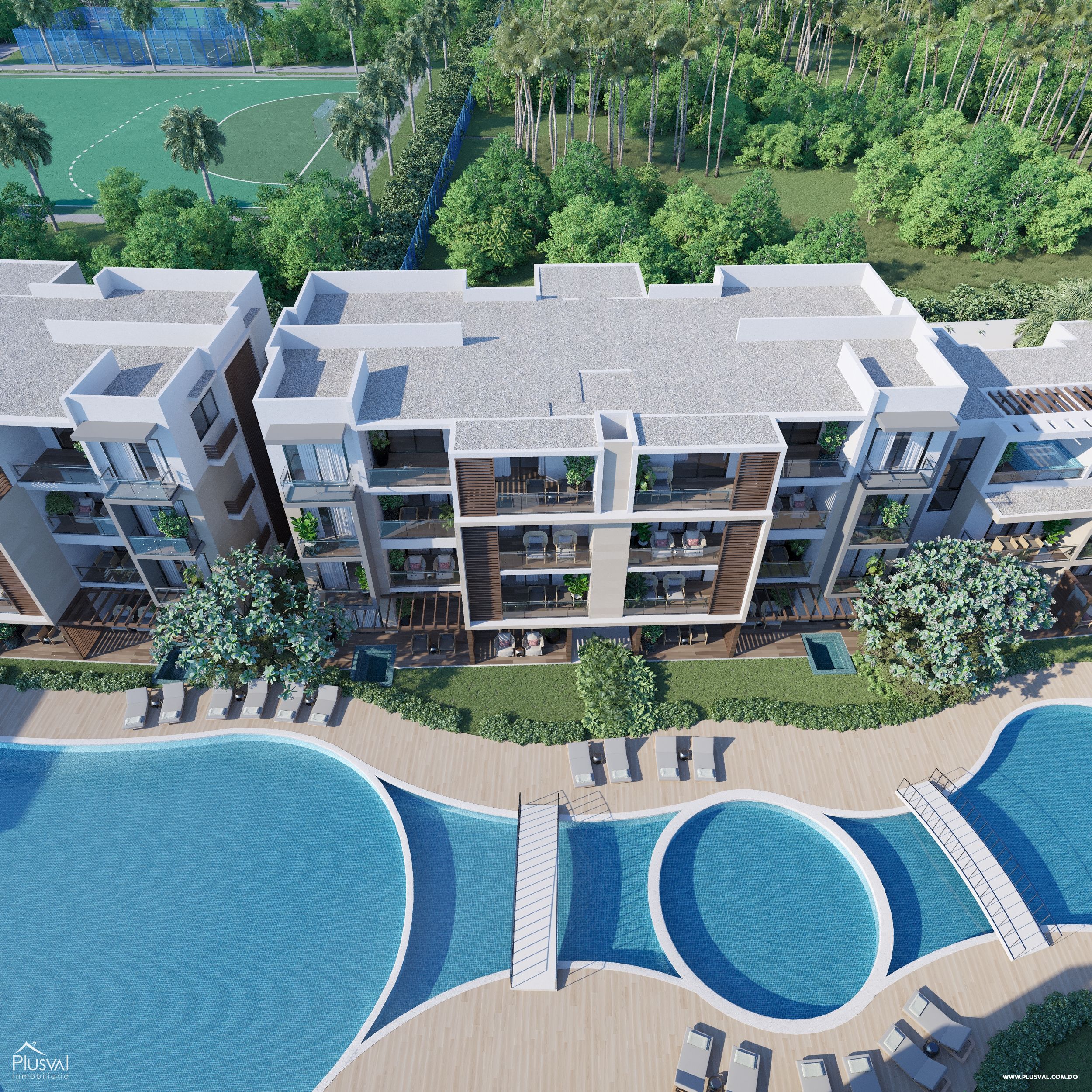 TownHouse y Apartamentos en Bávaro con vista a la piscina 185532