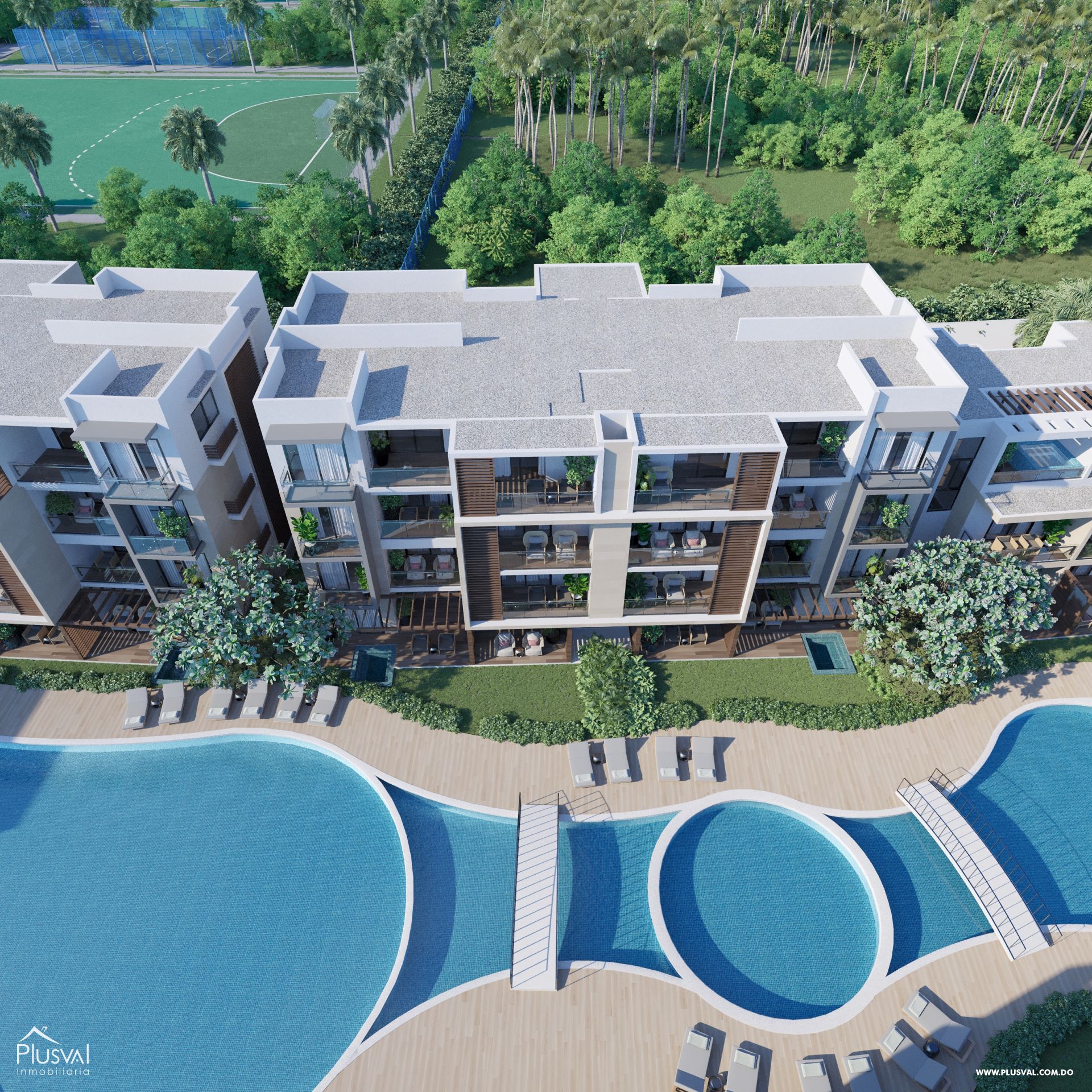 TownHouse y Apartamentos en Bávaro con vista a la piscina 185532