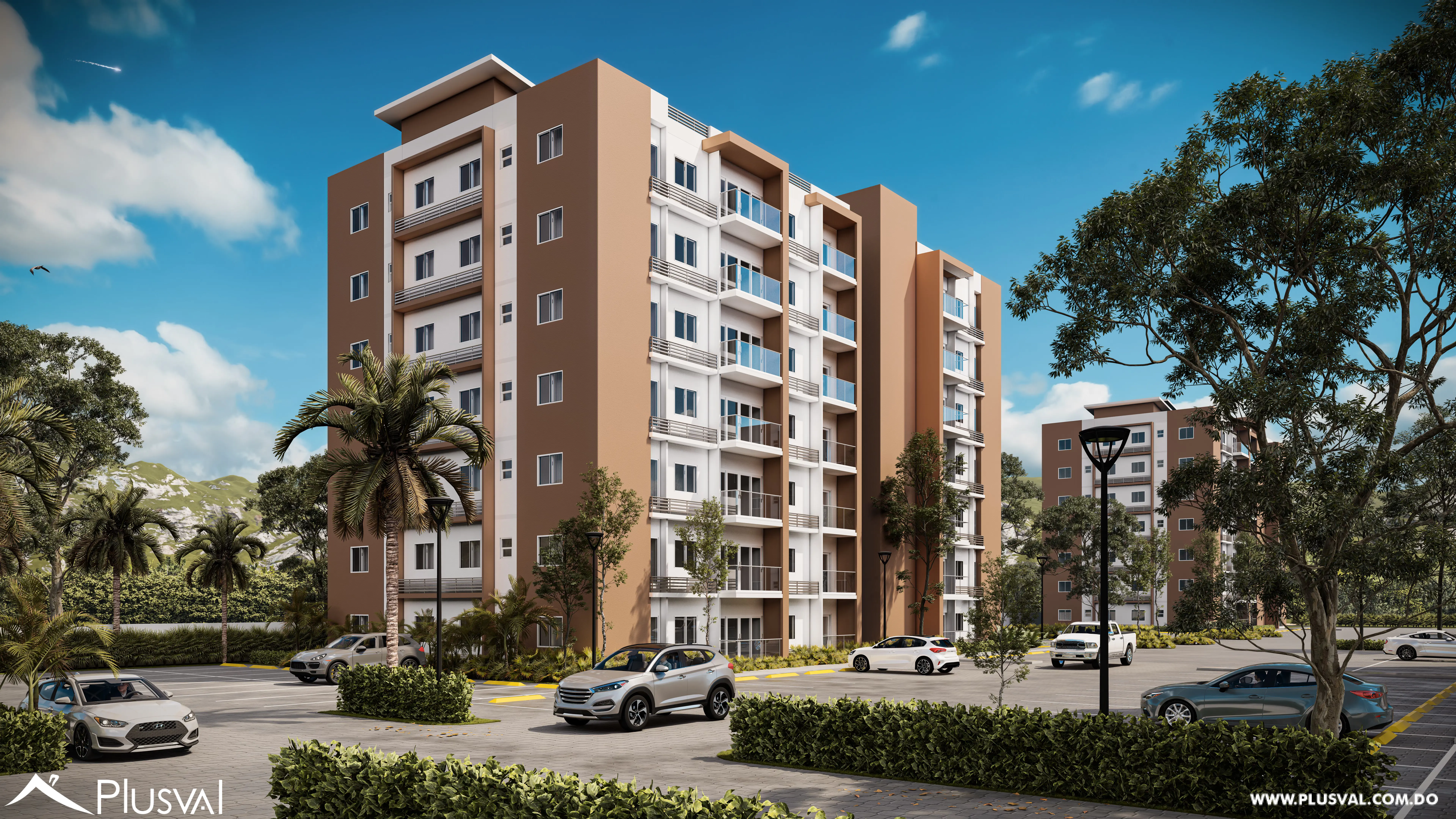 Moderna torre de apartamentos en la Barranquita, Santiago. 474266