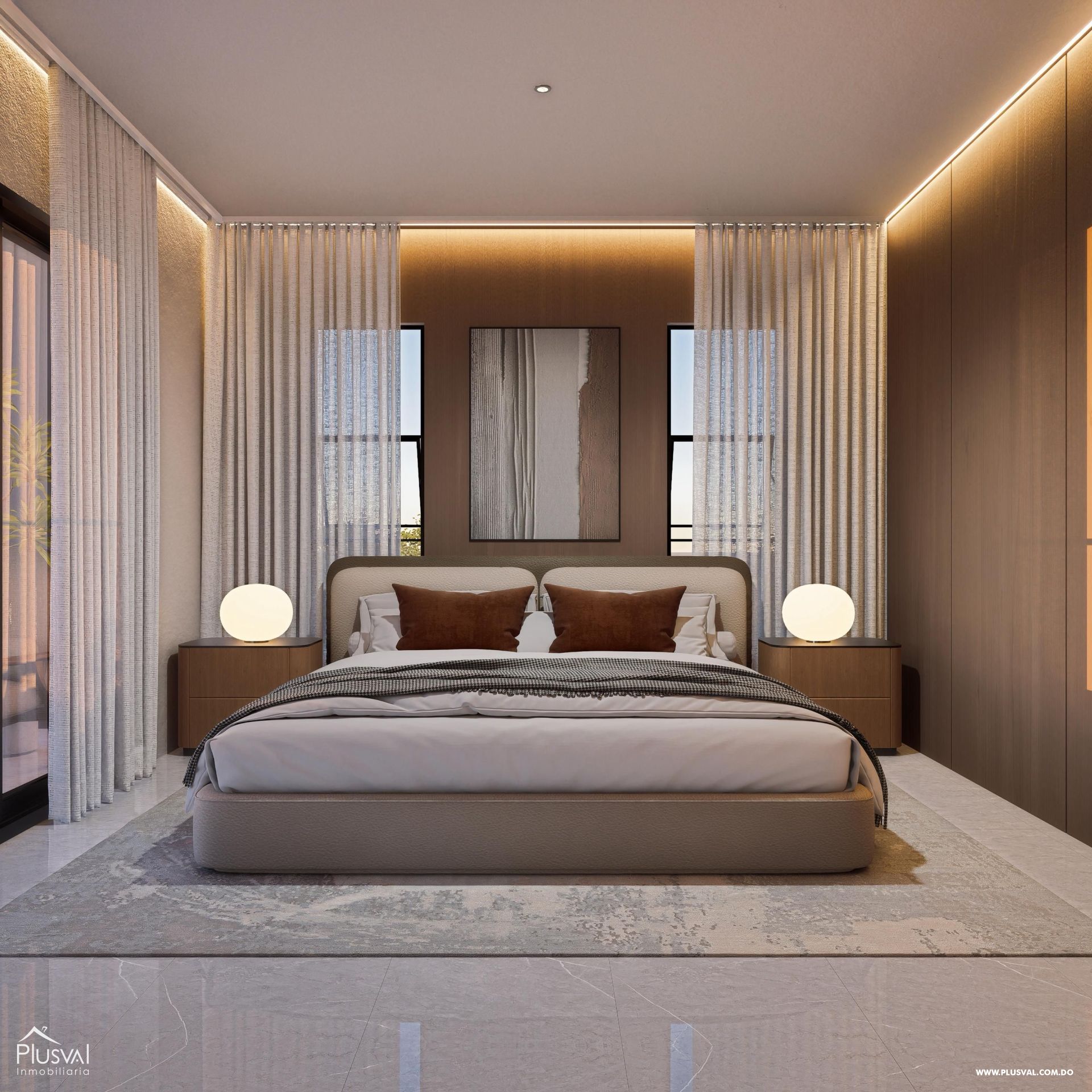 Piso 7 con balcónes en sus habitaciones y sala para permitirte disfrutar de las mejores vistas De Santiago 454391