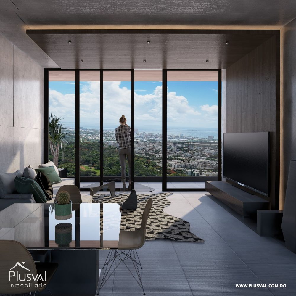Espectacular apartamento de 3 habitaciones con balcón panorámico y 3 parqueos en Anacaona 360043