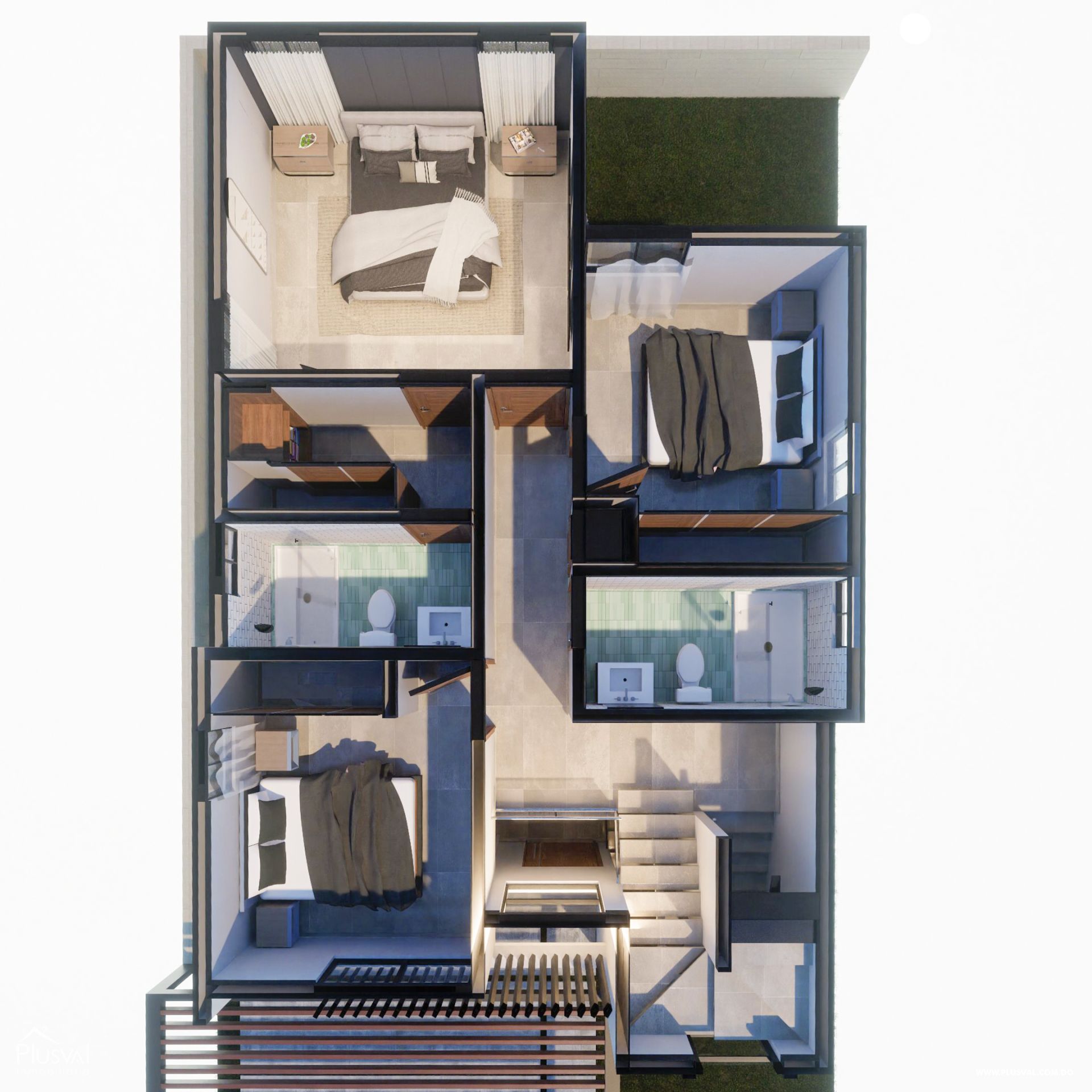 Casas en planos de venta en residencial cerrado y con piscina 390028