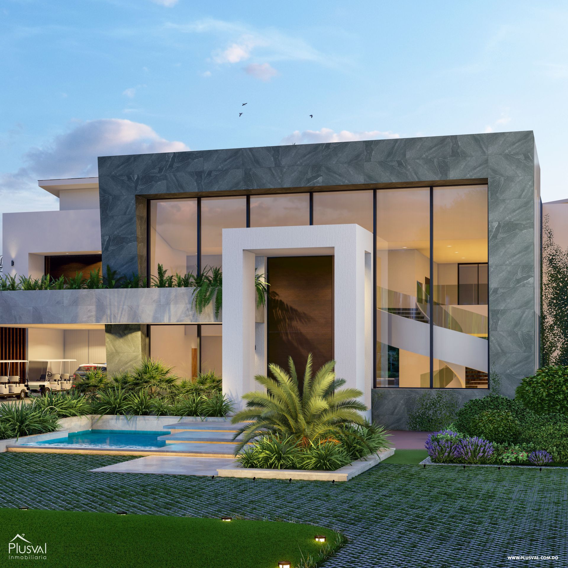 Villa con vista al campo de Golf en Cap Cana 286558